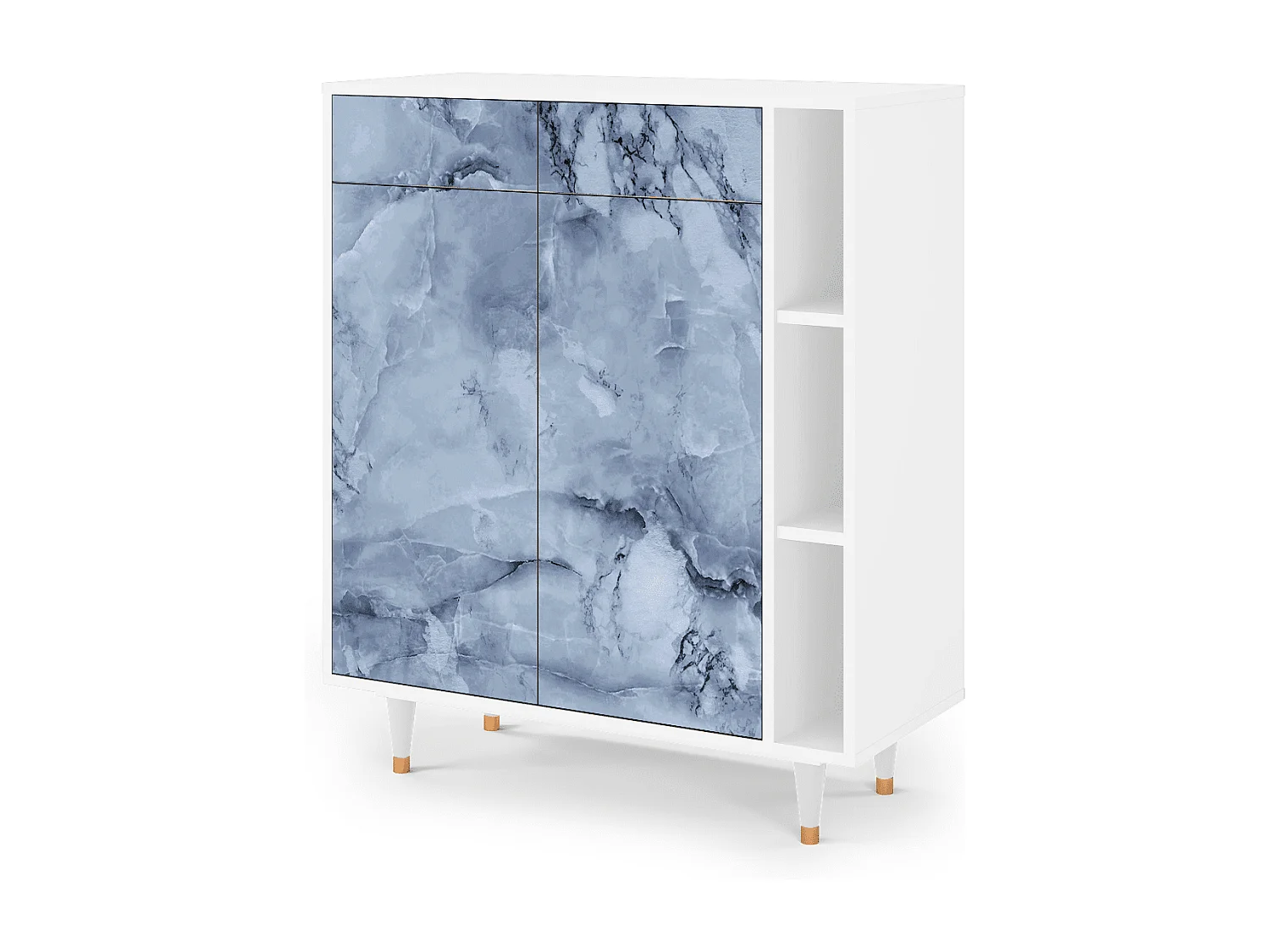 Dressoir - 96х110х41 cm - BS6 - Feather Ice, Wit