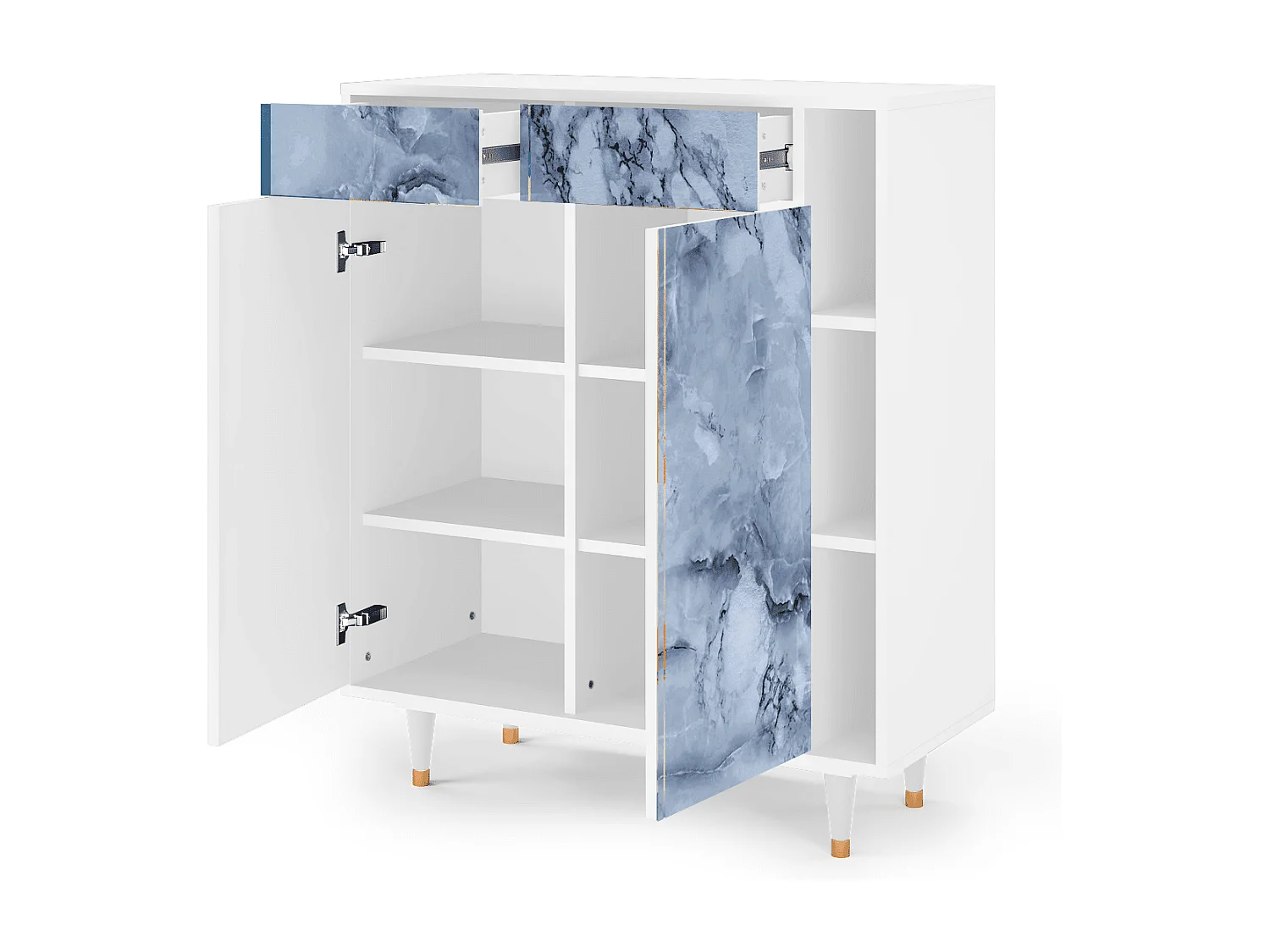 Buffet - 96х110х41 cm - BS6 - Feather Ice, Blanc