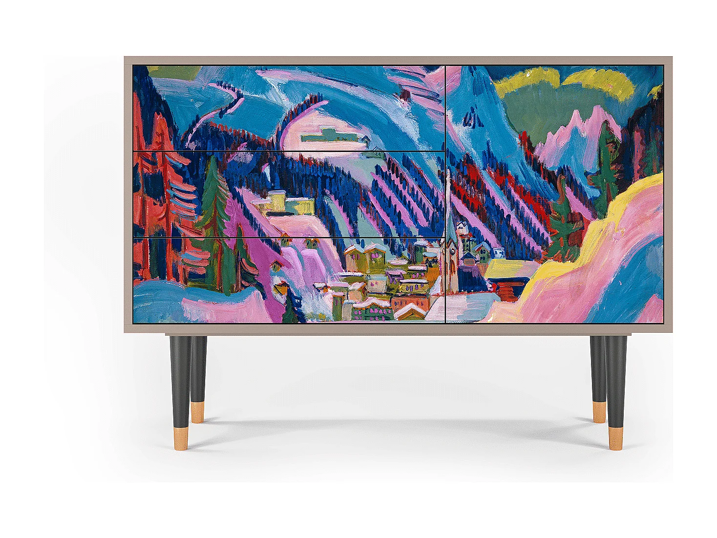 Credenza - 115х84х41 cm - S3 - Davos Winter, Latte