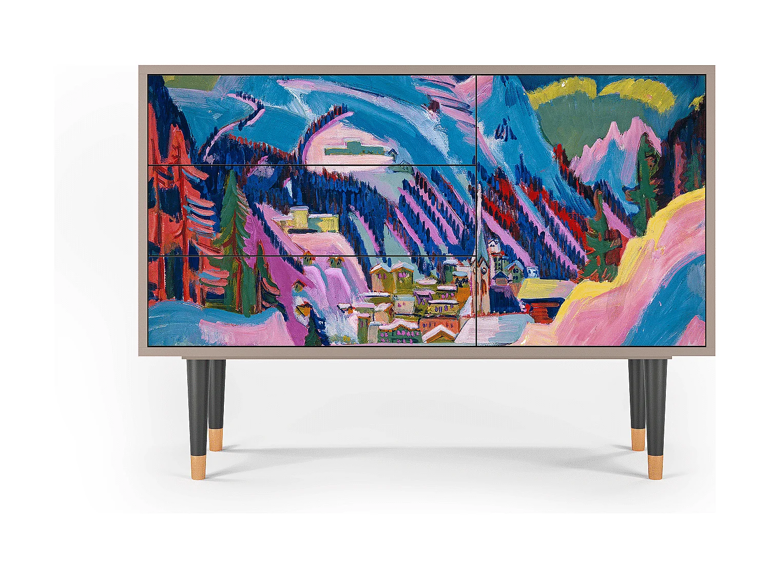 Credenza - 115х84х41 cm - S3 - Davos Winter, Latte