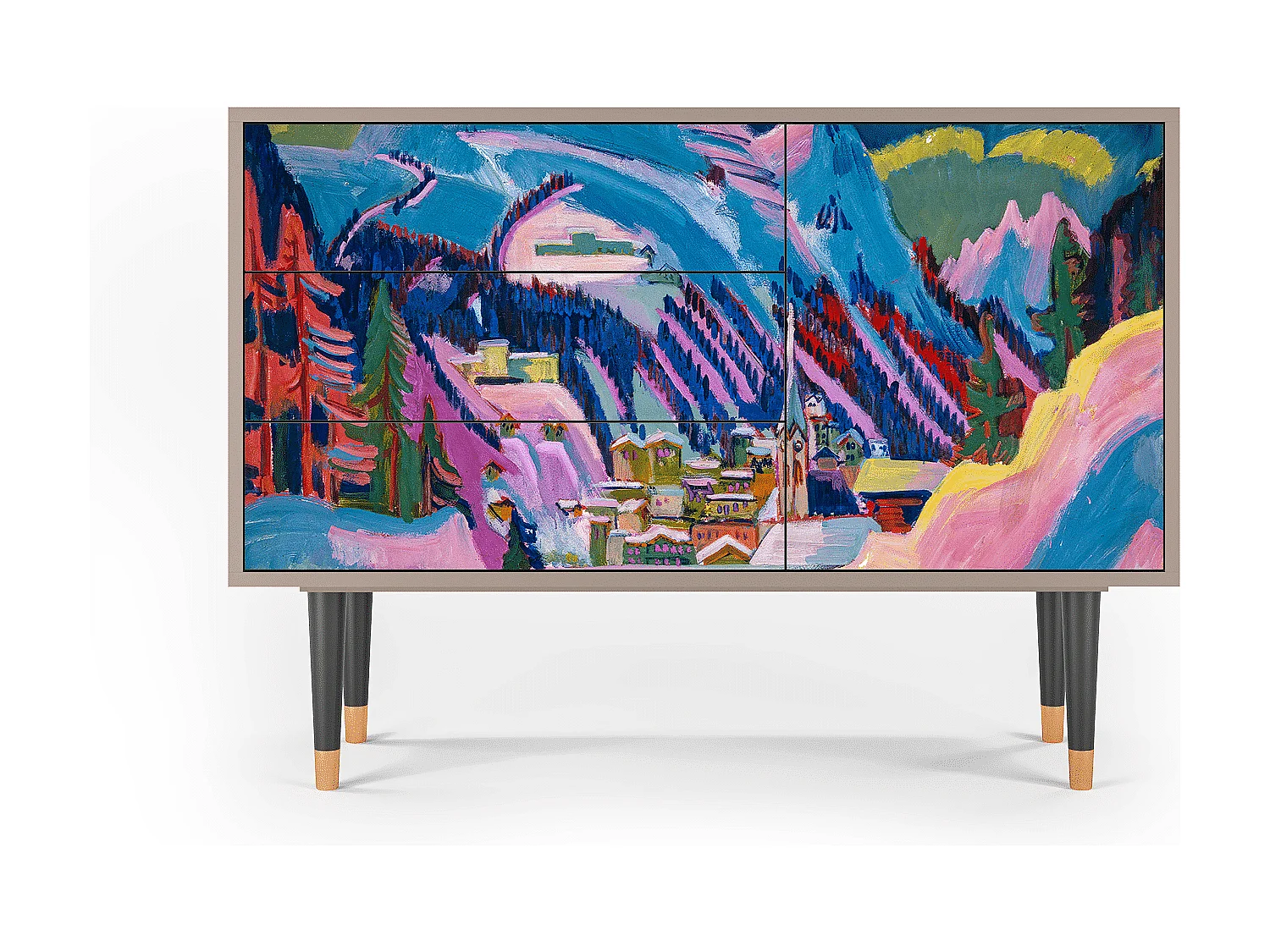 Credenza - 115х84х41 cm - S3 - Davos Winter, Latte