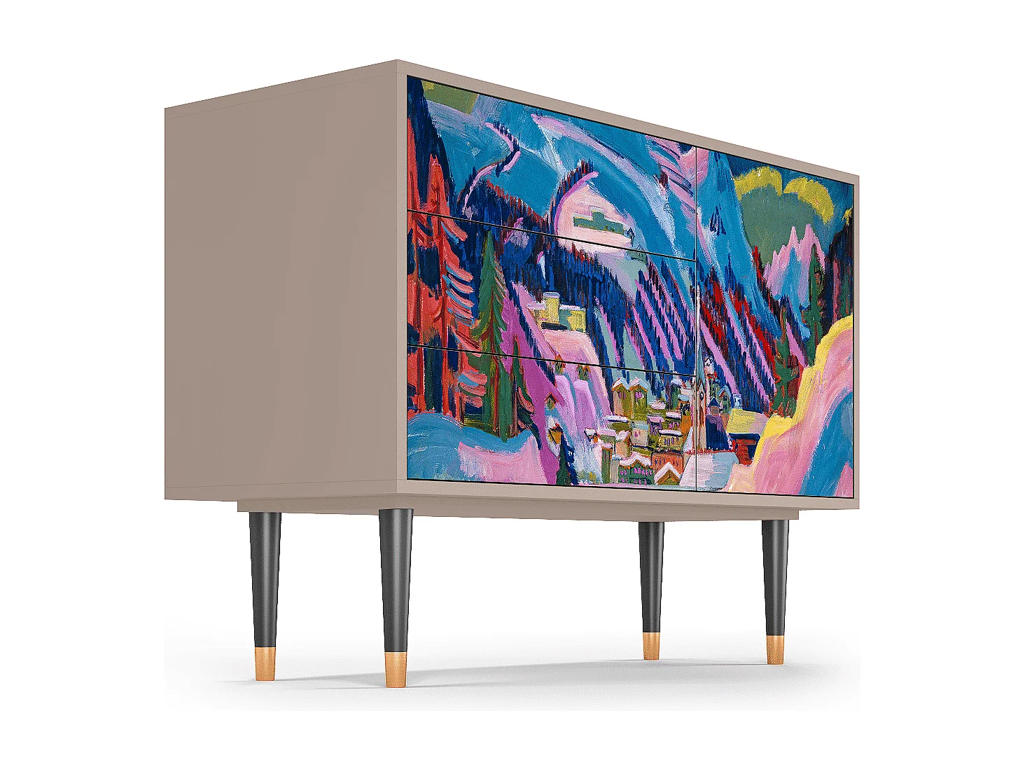 Credenza - 115х84х41 cm - S3 - Davos Winter, Latte