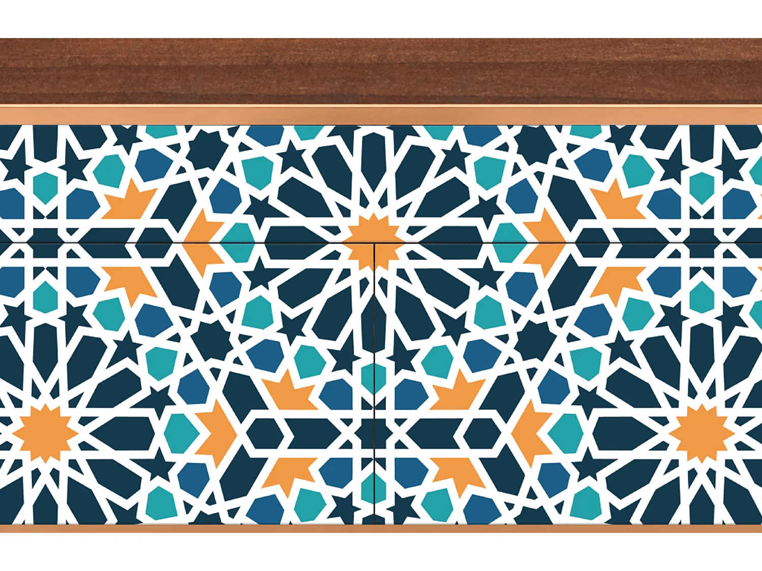 Aparador - 115x85x48 cm - BS4 - Kaleidoscope, Nogueira