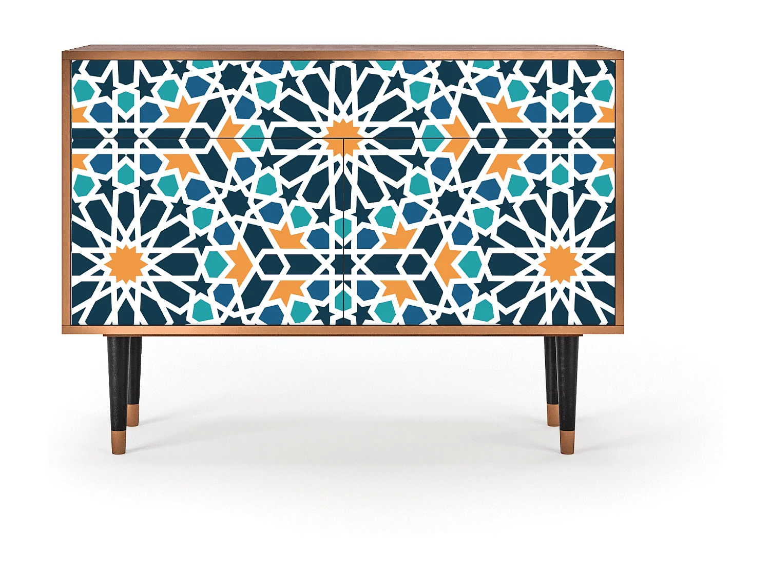 Credenza - 115x85x48 cm - BS4 - Kaleidoscope, Noce