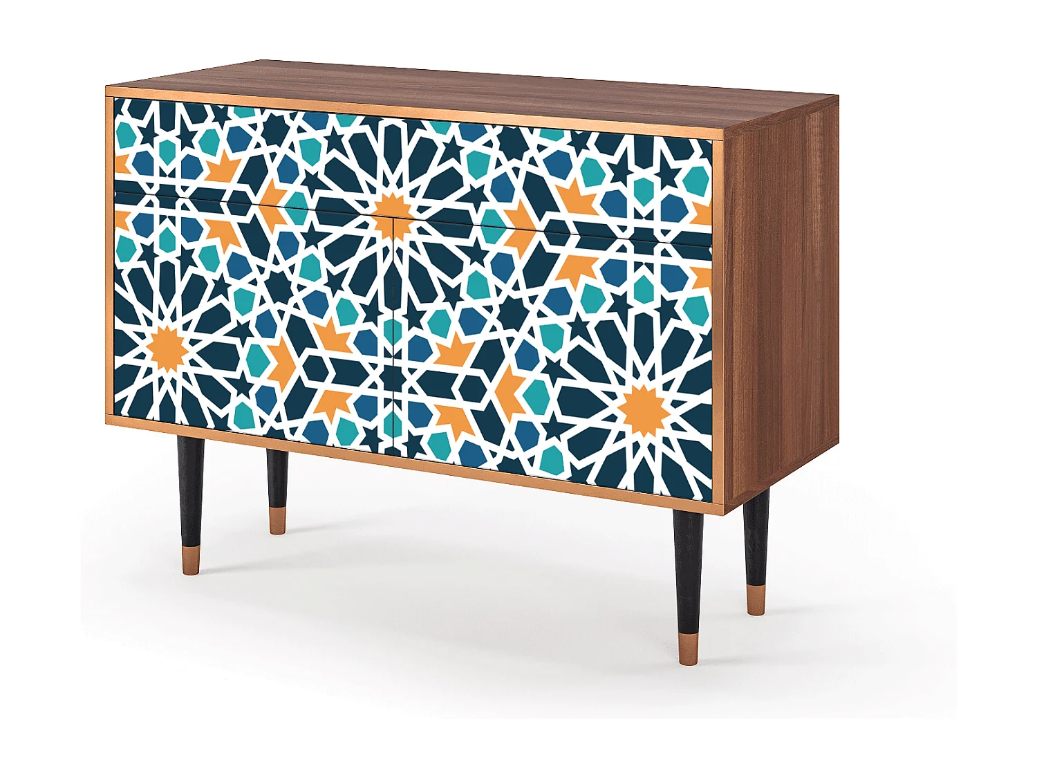 Credenza - 115x85x48 cm - BS4 - Kaleidoscope, Noce