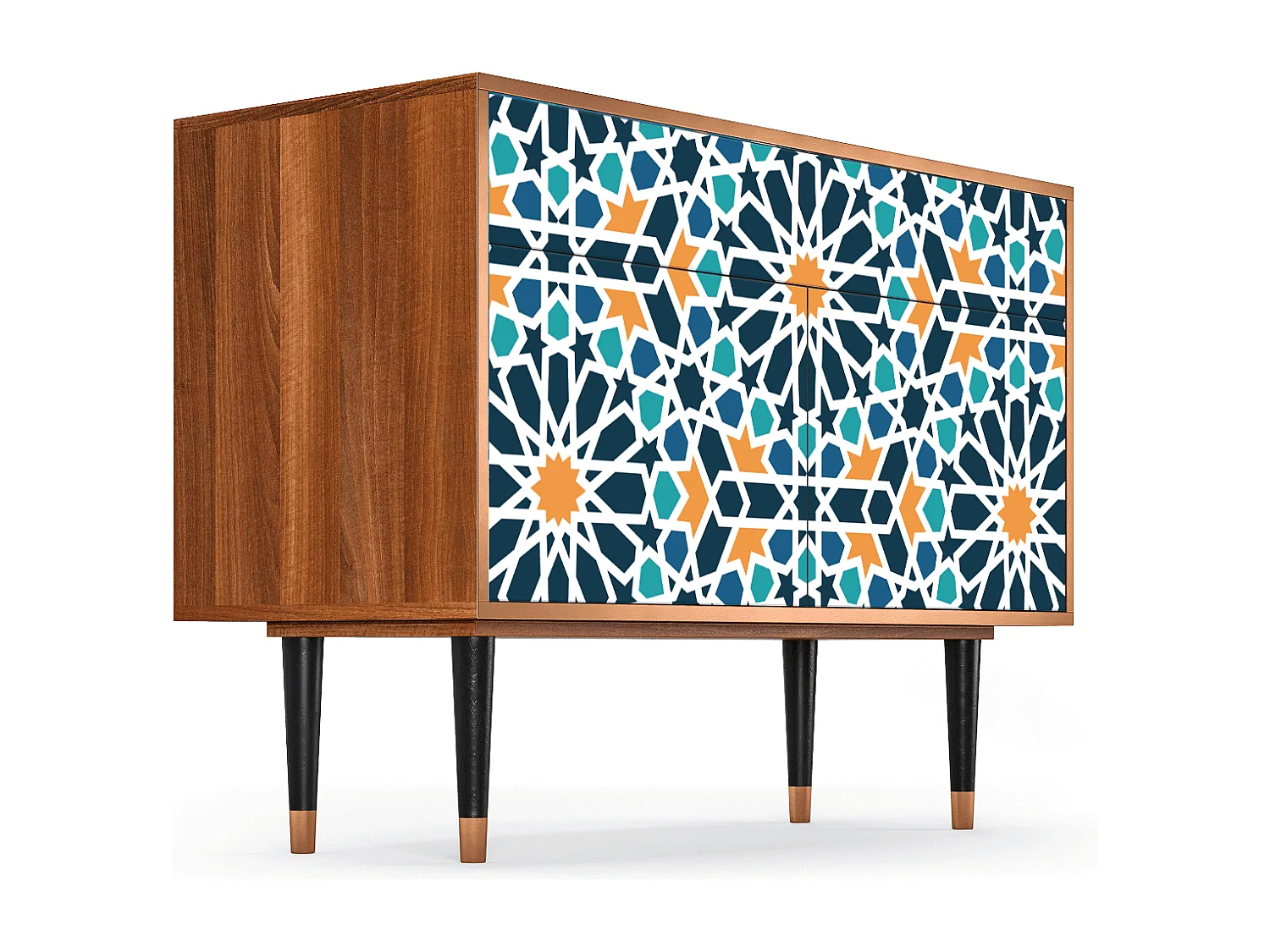 Credenza - 115x85x48 cm - BS4 - Kaleidoscope, Noce