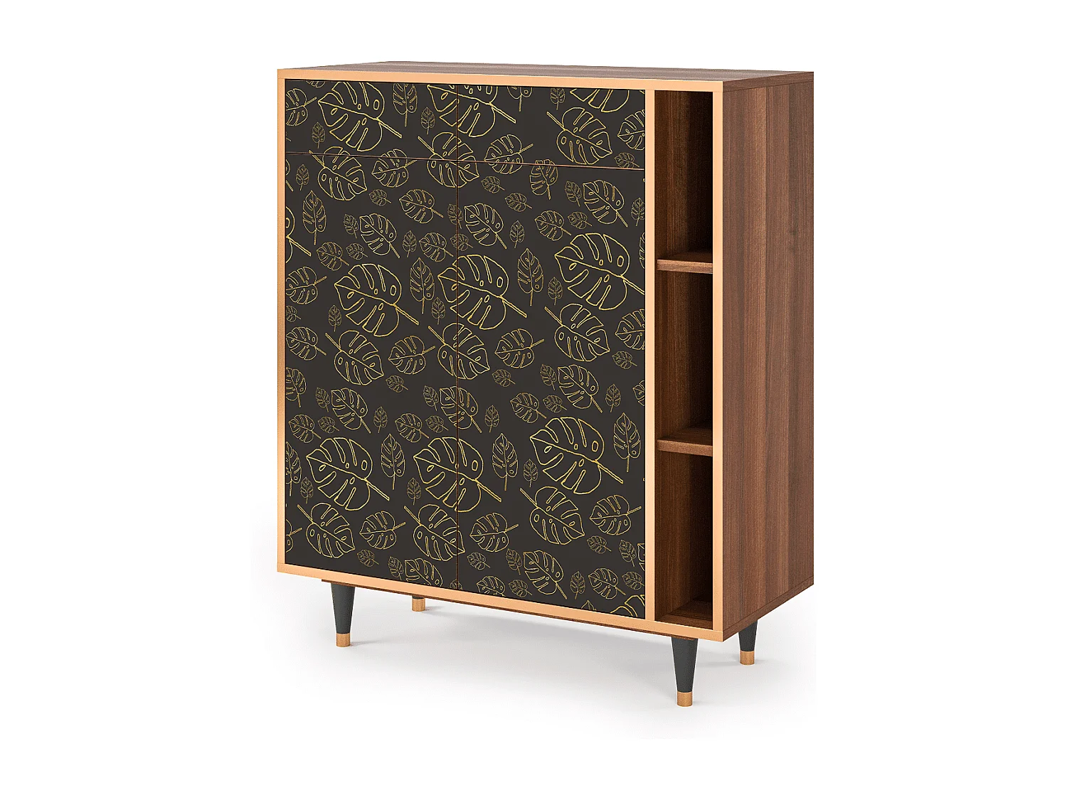 Kredens - 96х110х41 cm - BS6 - Fall Of The Leaves, Orzech