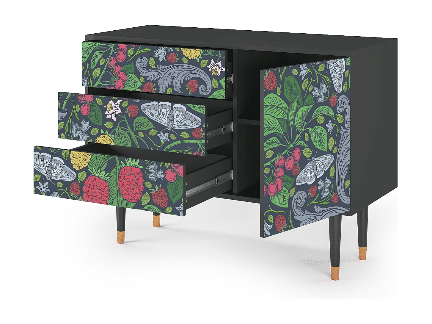 Buffet - 115х84х41 cm - S3 - Summer Berries, Anthracite