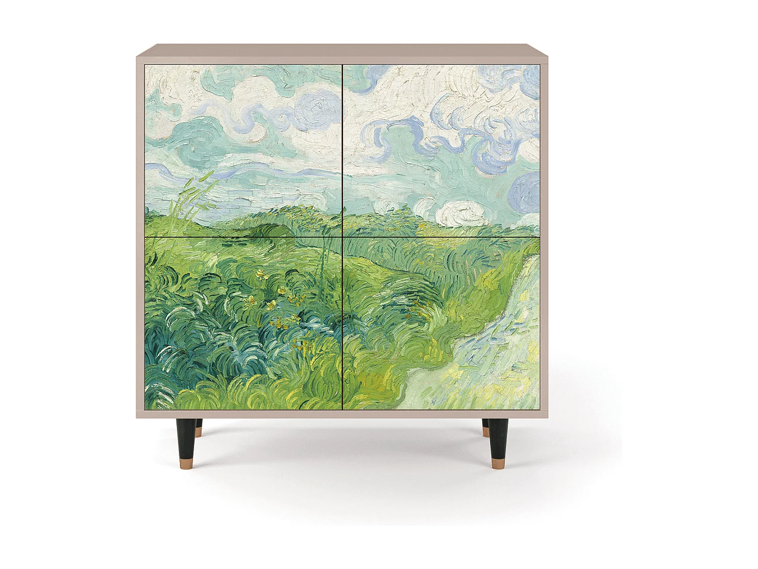 Credenza - 94x96x48 cm - BS3 - Green Wheat Fields, Latte