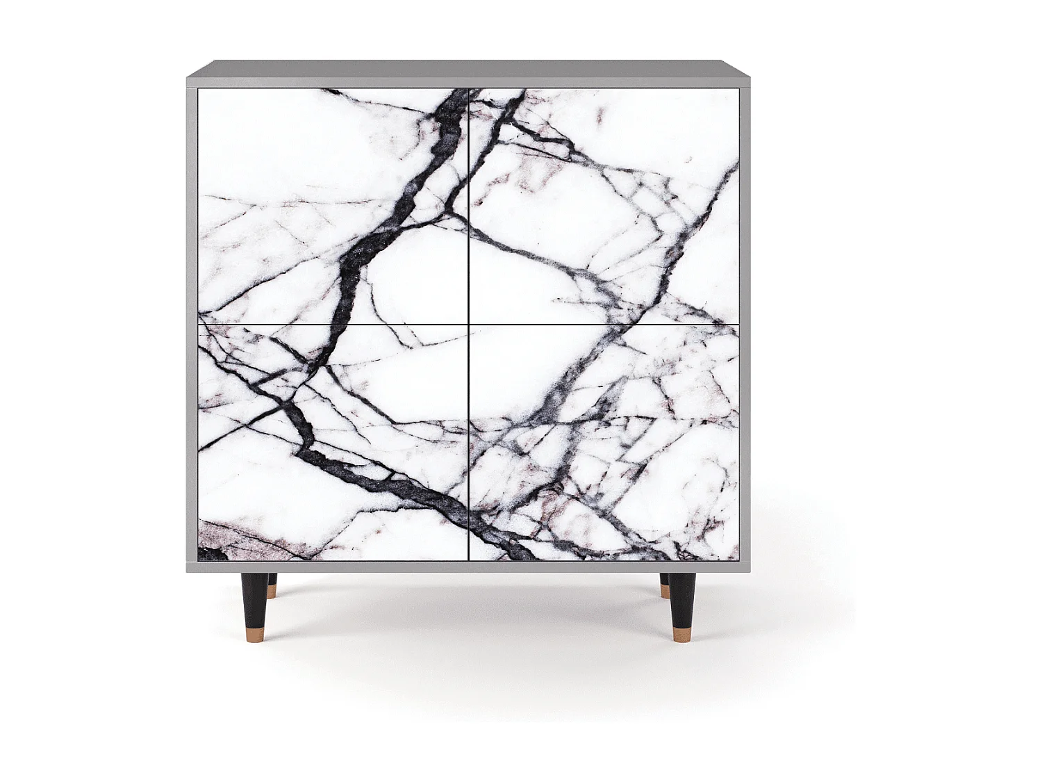 Buffet - 94x96x48 cm - BS3 - Raven Marble, Gris