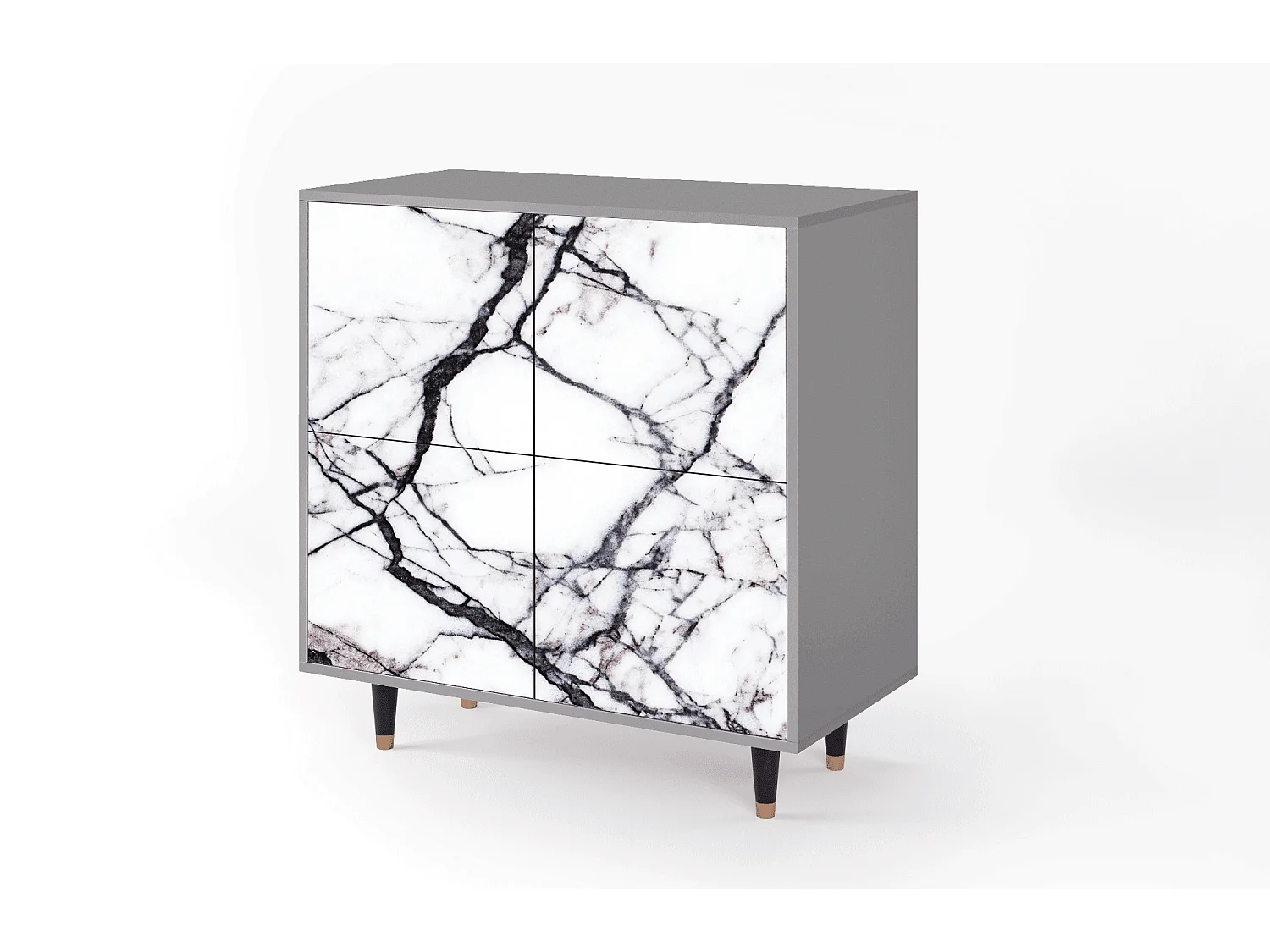 Buffet - 94x96x48 cm - BS3 - Raven Marble, Gris