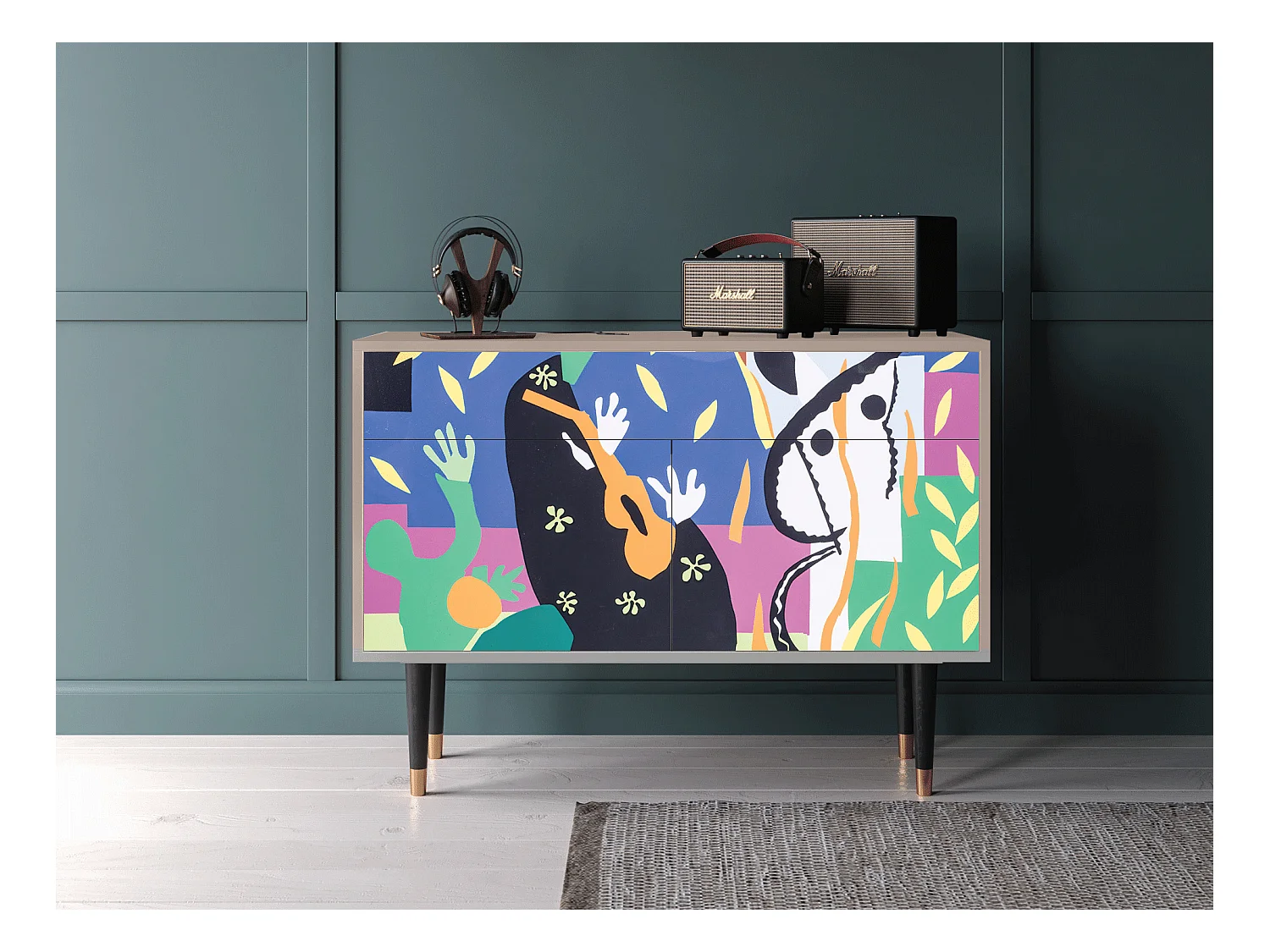 Credenza - 115x85x48 cm - BS4 - La Tristesse du Roi, Latte