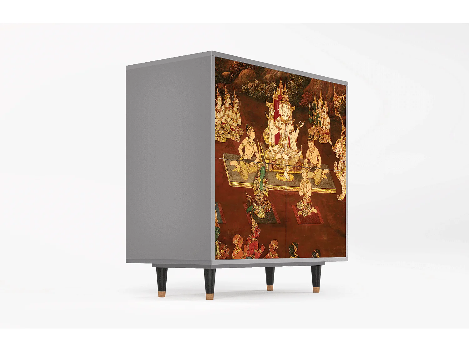 Buffet - 94x96x48 cm - BS3 - Malyavan, Gris