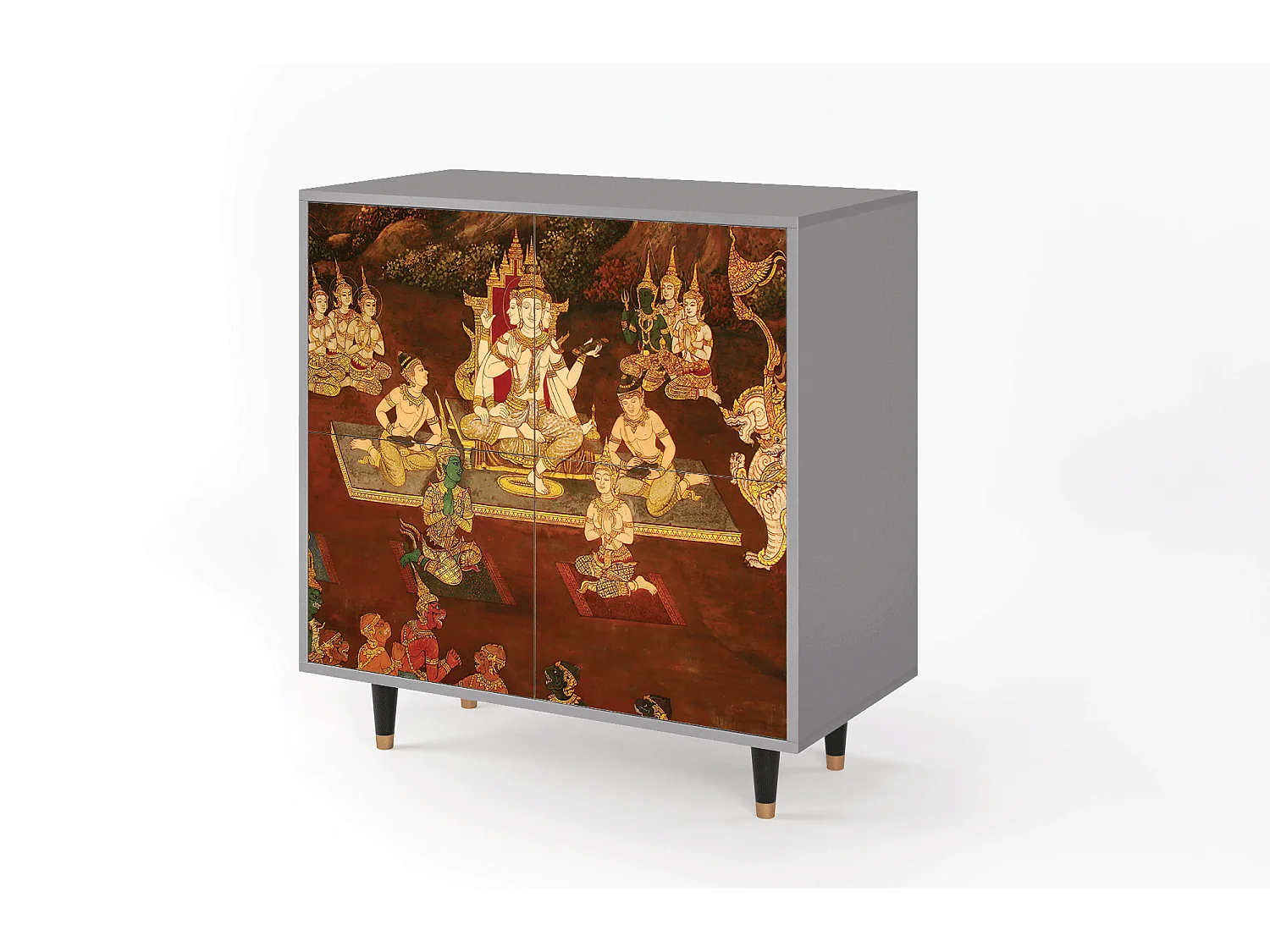 Buffet - 94x96x48 cm - BS3 - Malyavan, Gris