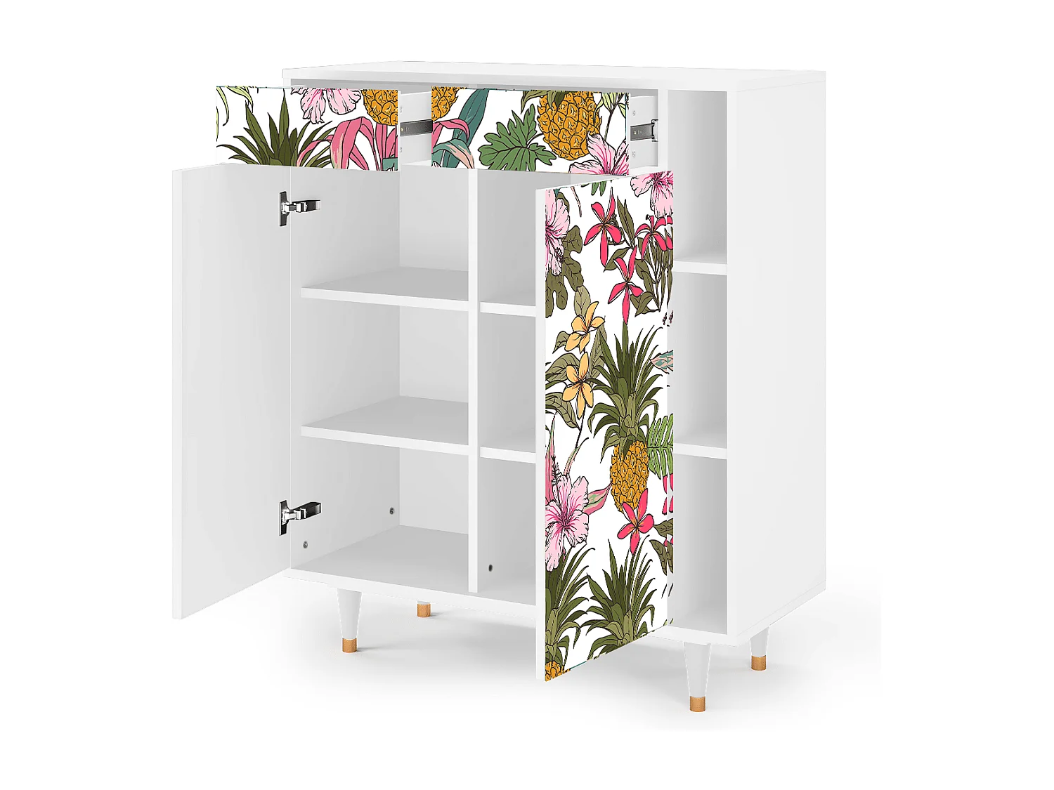 Dressoir - 96х110х41 cm - BS6 - Estival Fruit, Wit