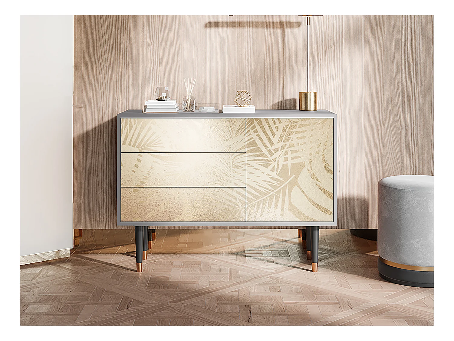 Credenza - 115х84х41 cm - S3 - Plant of the Dessert, Grigio