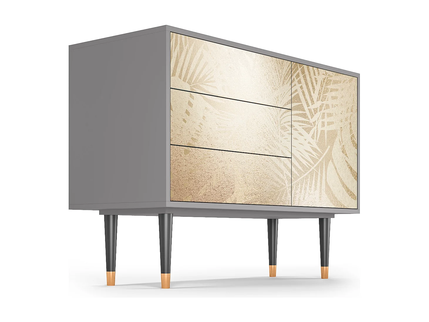 Kredens - 115х84х41 cm - S3 - Plant of the Dessert, Szary