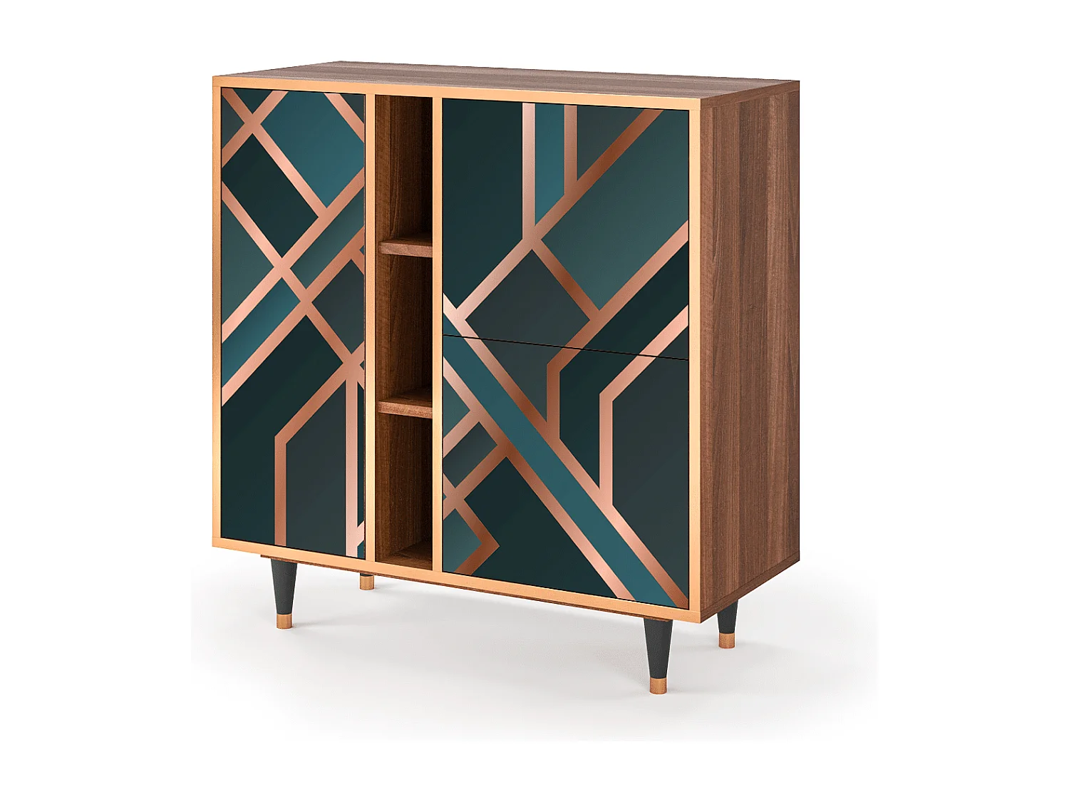 Buffet - 94х96х41 cm - BS5 - Bronze Crossroad, Noyer