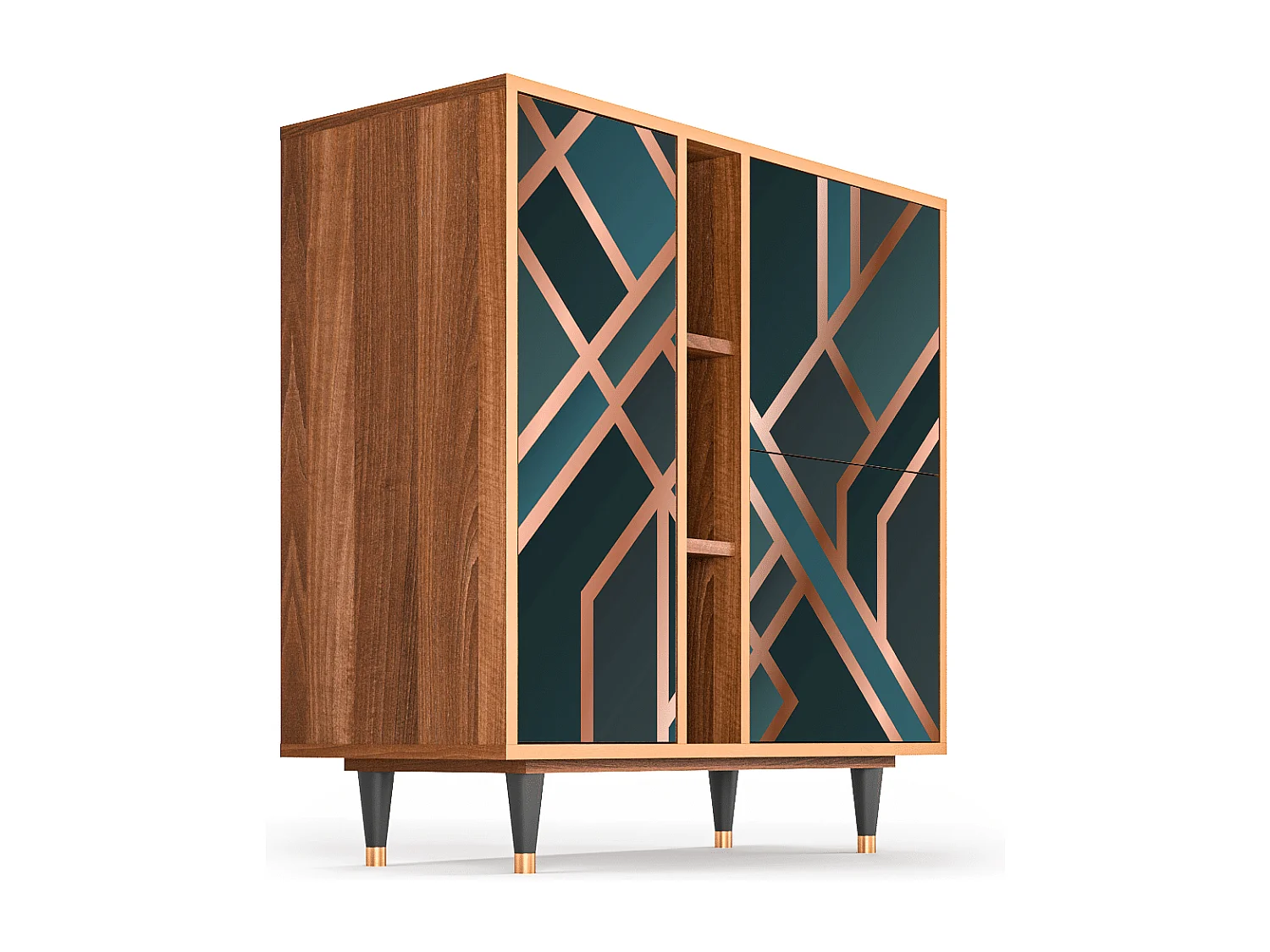 Buffet - 94х96х41 cm - BS5 - Bronze Crossroad, Noyer