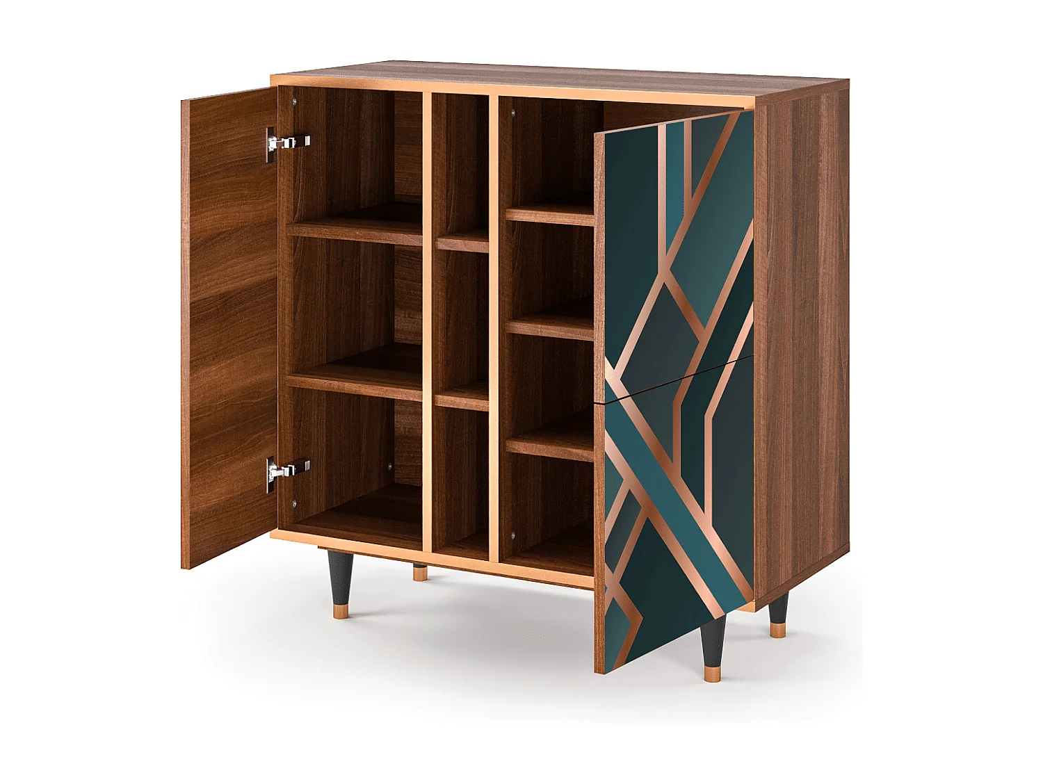 Buffet - 94х96х41 cm - BS5 - Bronze Crossroad, Noyer