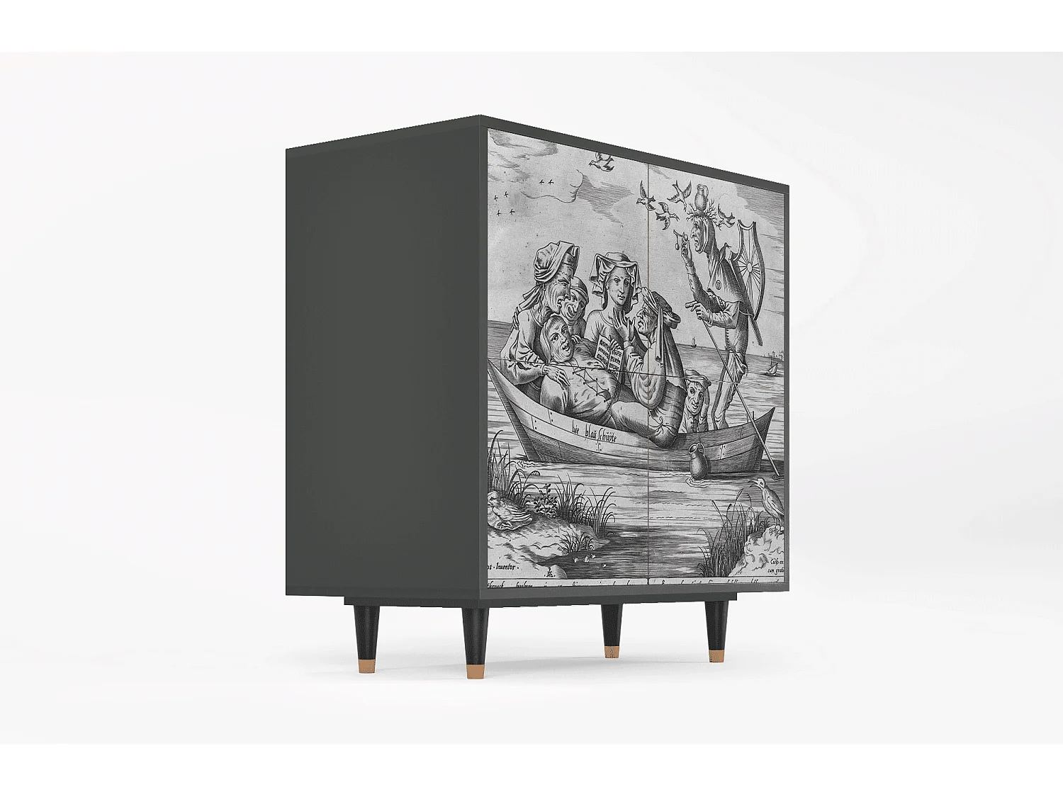 Buffet - 94x96x48 cm - BS3 - Blau Schuyte, Anthracite