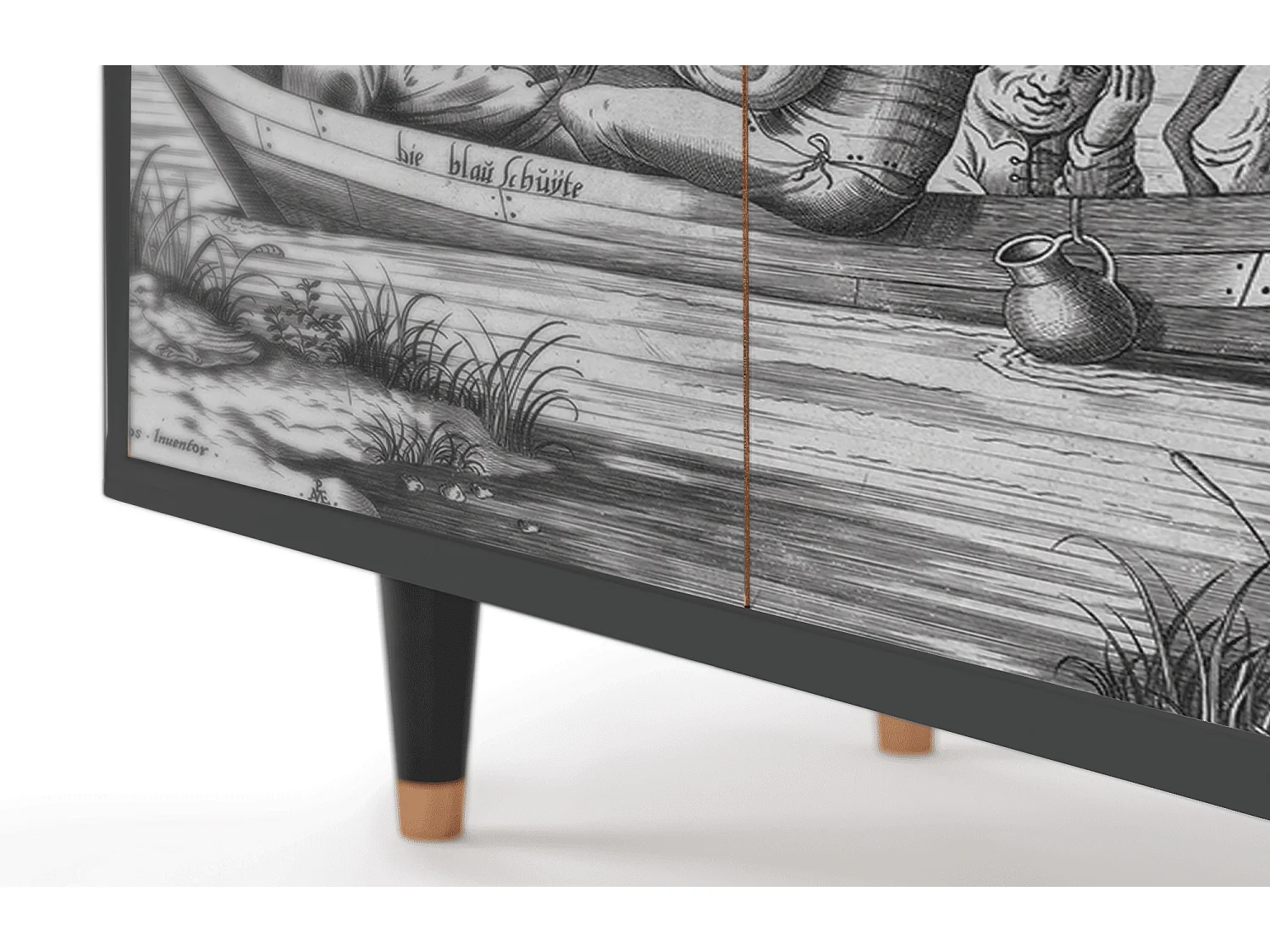 Buffet - 94x96x48 cm - BS3 - Blau Schuyte, Anthracite