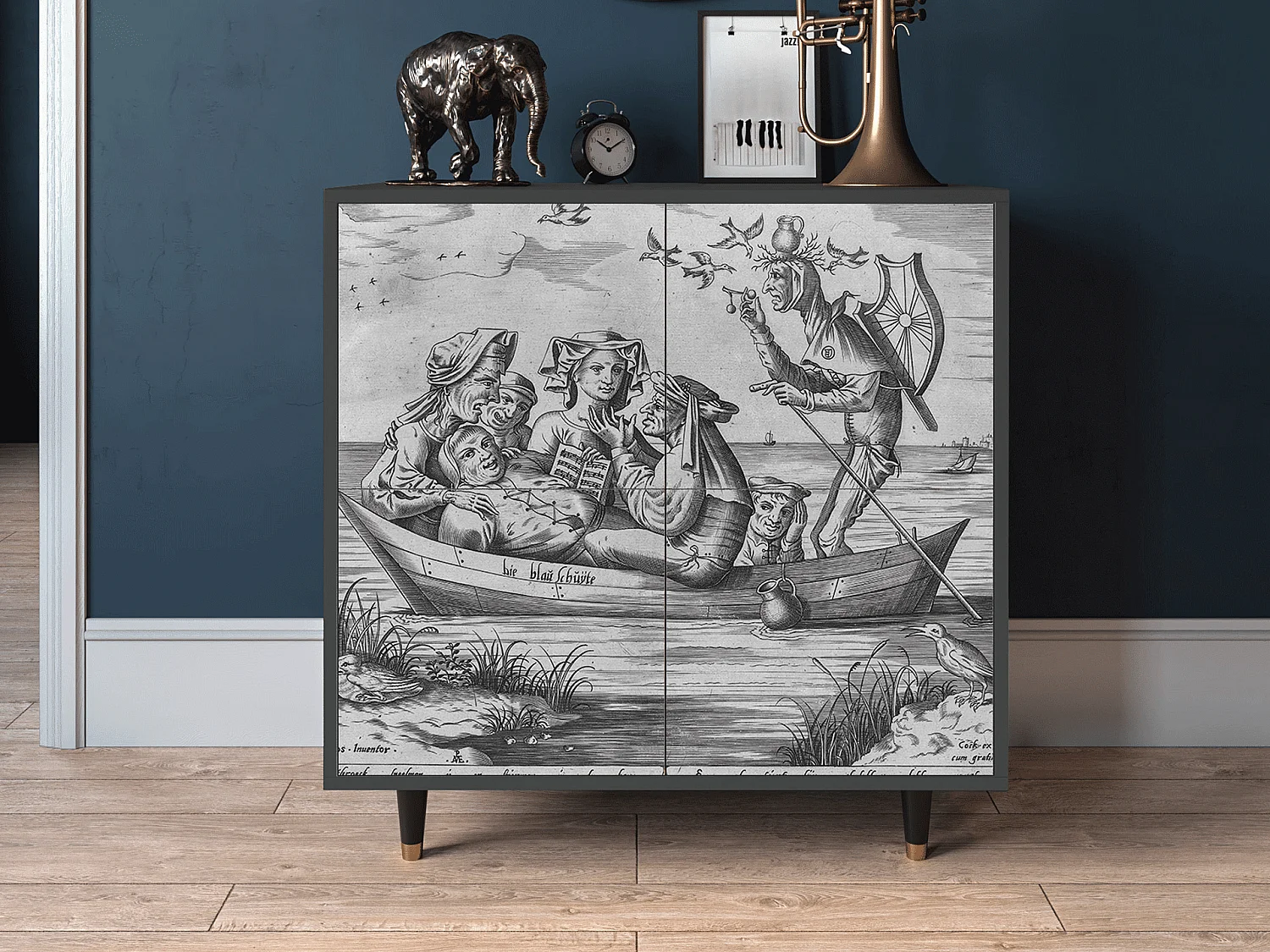 Credenza - 94x96x48 cm - BS3 - Blau Schuyte, Antracite