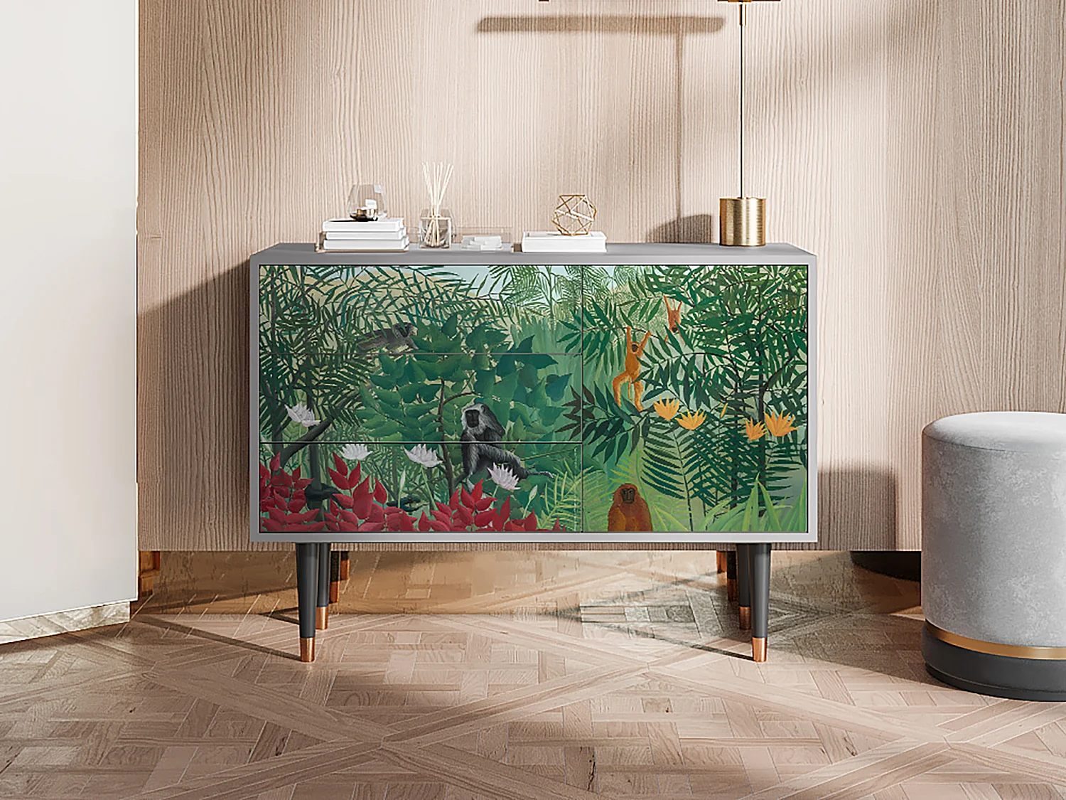 Buffet - 115х84х41 cm - S3 - Jungles in Paris, Gris