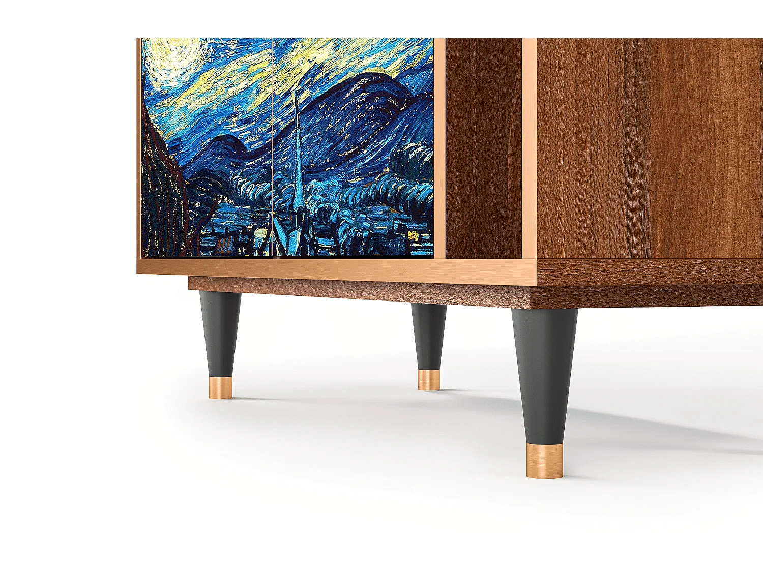 Kredens - 96х110х41 cm - BS6 - The Starry Night  , Orzech