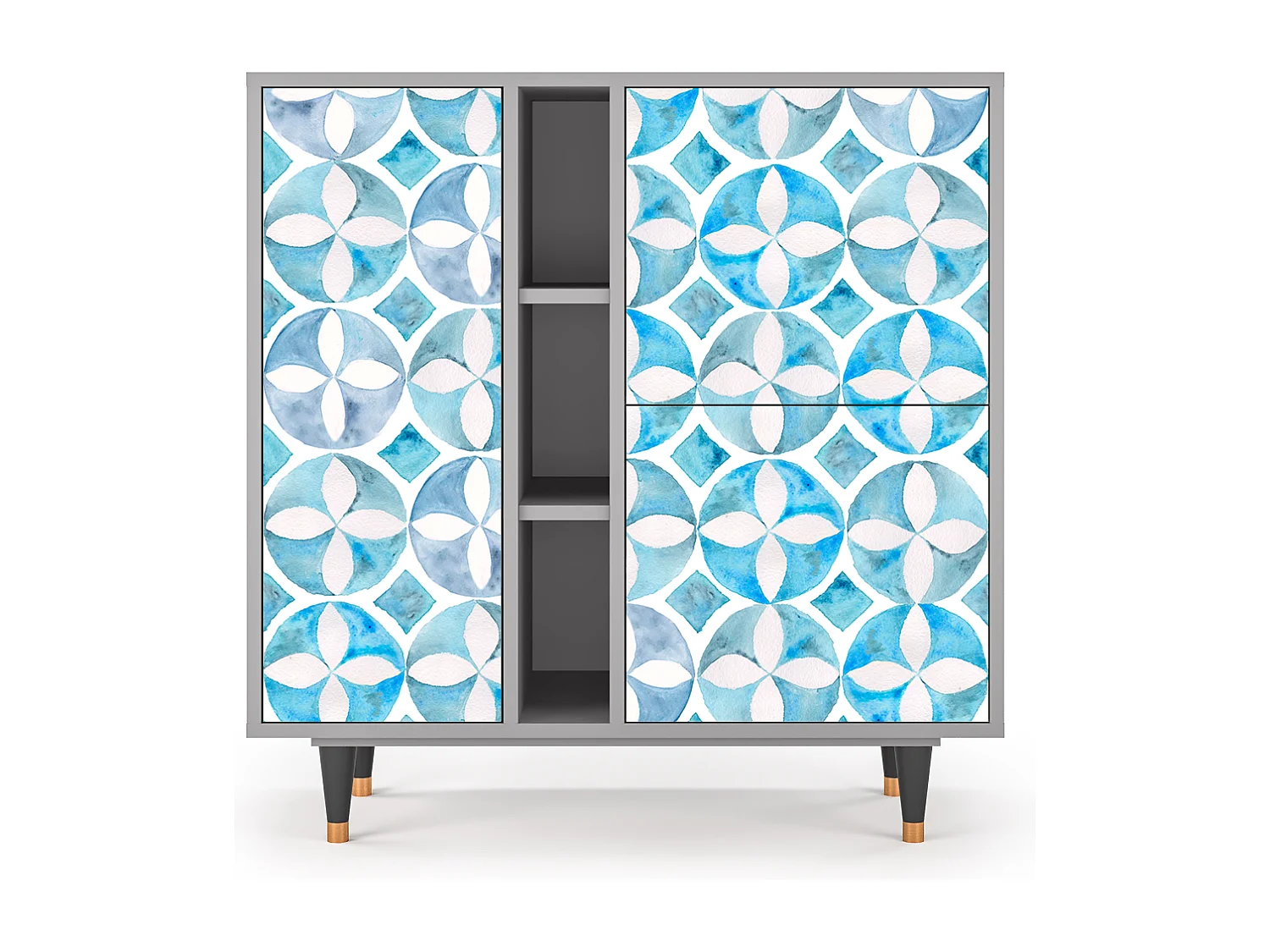 Kredens - 94х96х41 cm - BS5 - Porto Mood, Szary