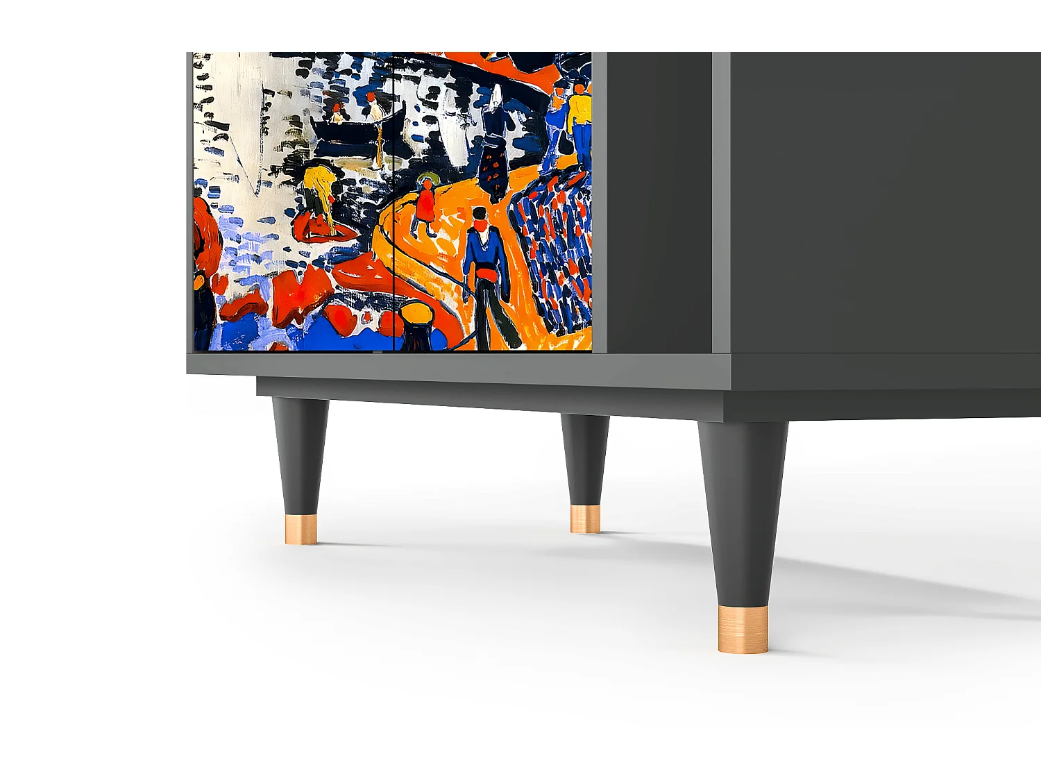 Kredens - 96х110х41 cm - BS6 - Le Séchage des voiles , Antracyt