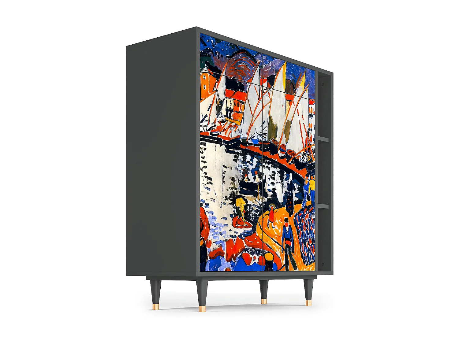 Credenza - 96х110х41 cm - BS6 - Le Séchage des voiles , Antracite