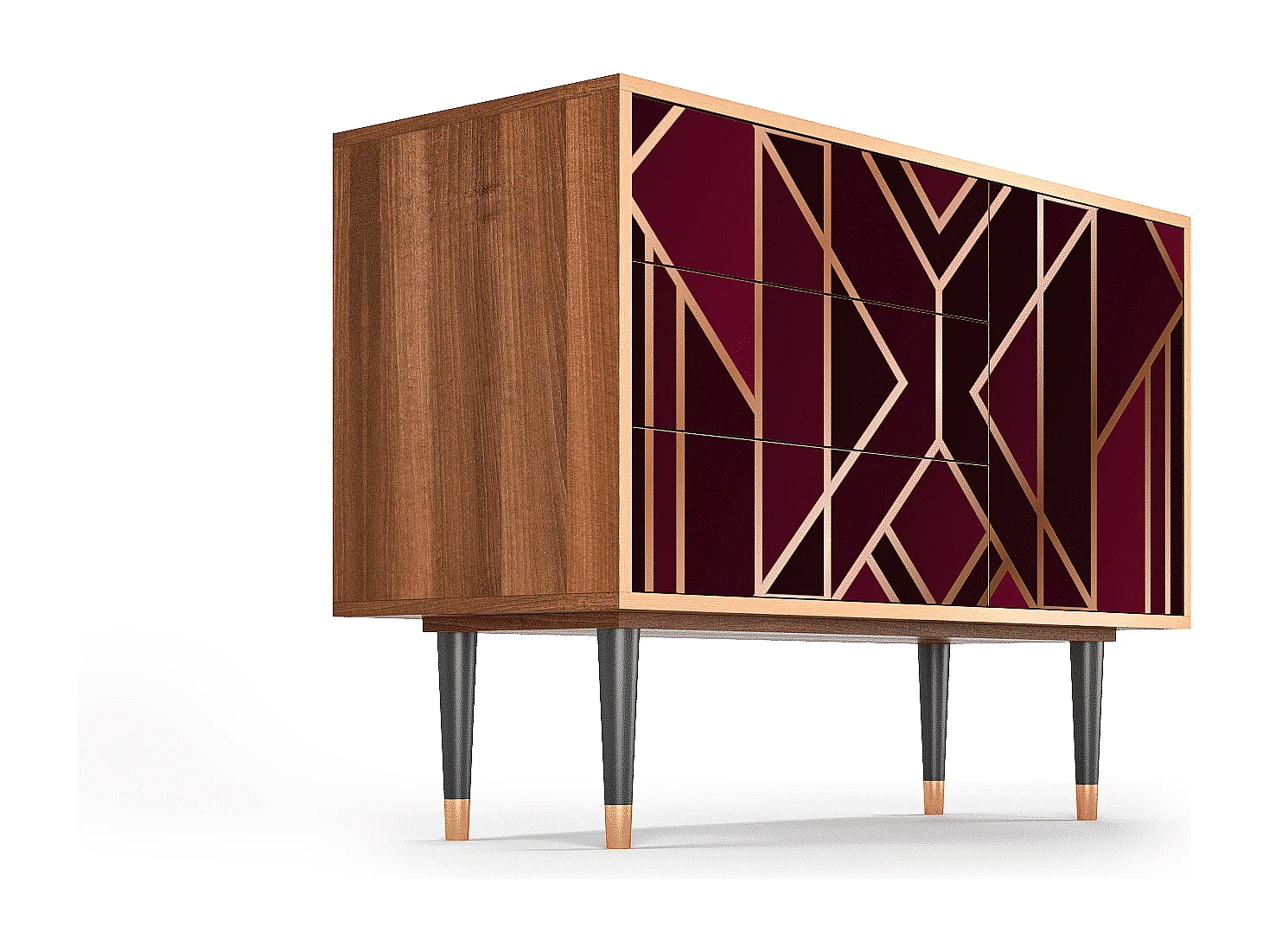 Credenza - 115х84х41 cm - S3 - Burgundy Jewelery, Noce