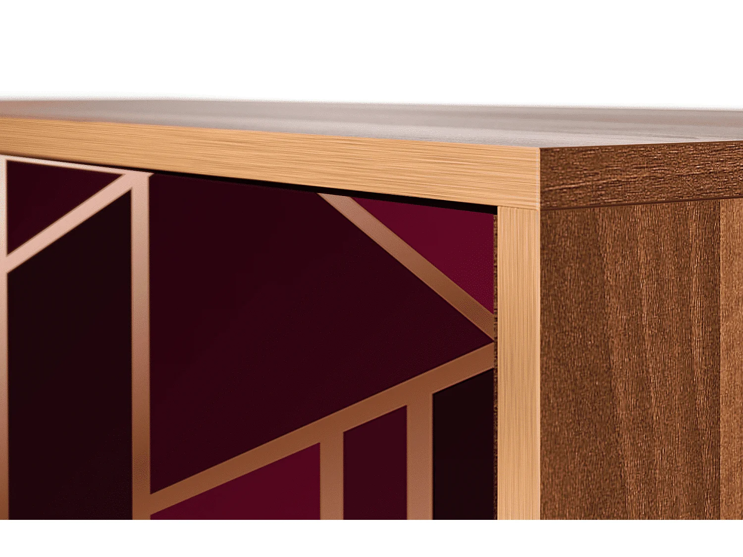 Credenza - 115х84х41 cm - S3 - Burgundy Jewelery, Noce