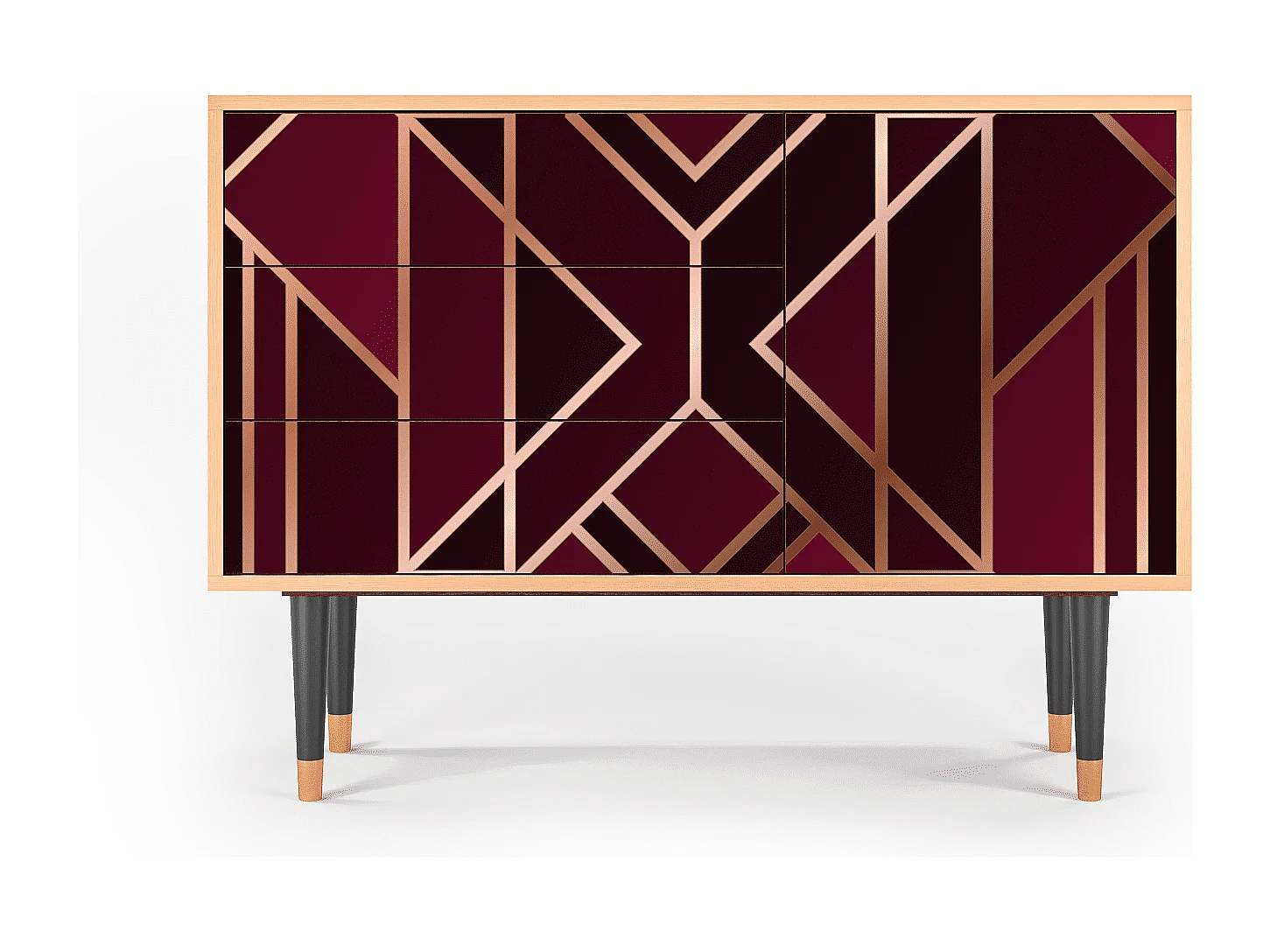 Credenza - 115х84х41 cm - S3 - Burgundy Jewelery, Noce