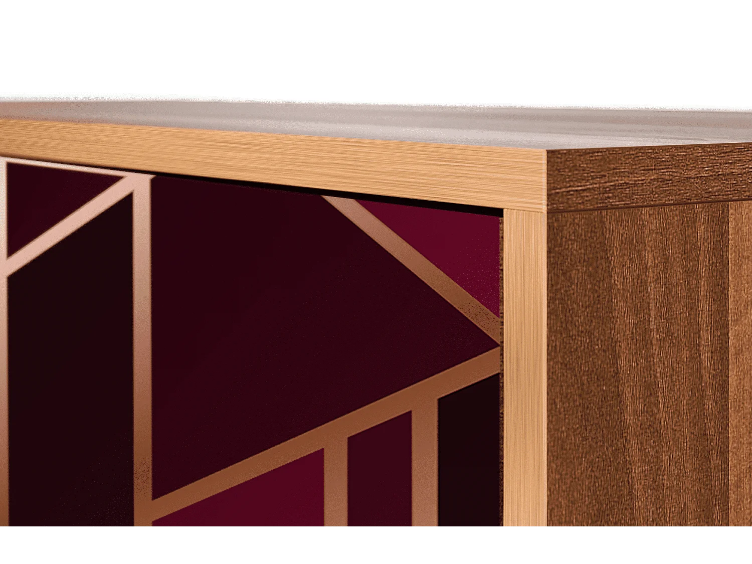 Credenza - 115х84х41 cm - S3 - Burgundy Jewelery, Noce