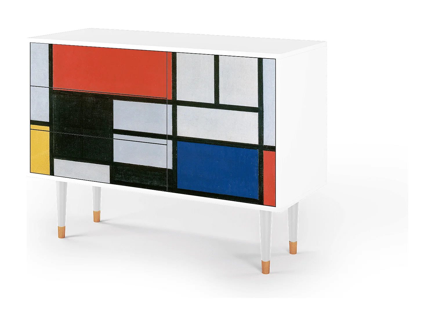 Buffet - 115х84х41 cm - S3 - Composition, Blanc