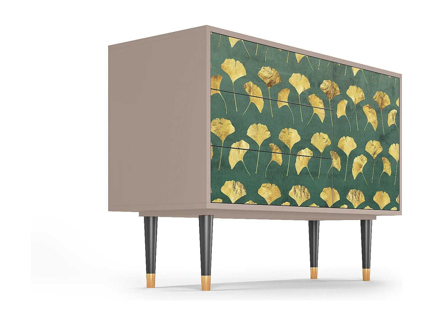 Sideboard - 115х84х41 cm - S3 - Gingko leaves, Latte
