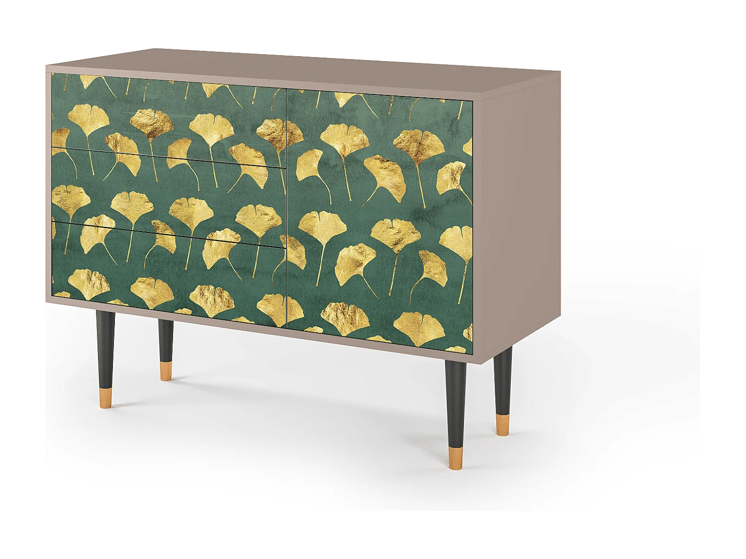 Credenza - 115х84х41 cm - S3 - Gingko leaves, Latte