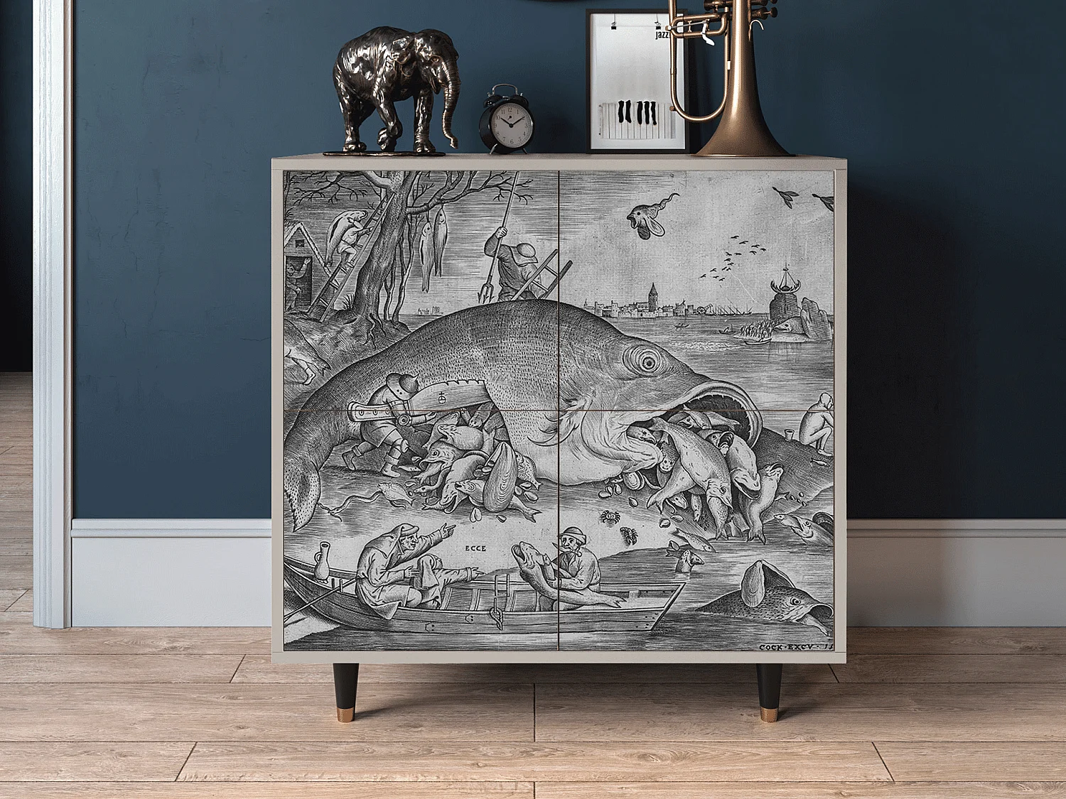 Buffet - 94x96x48 cm - BS3 - Big Fish Eat Little, Sable