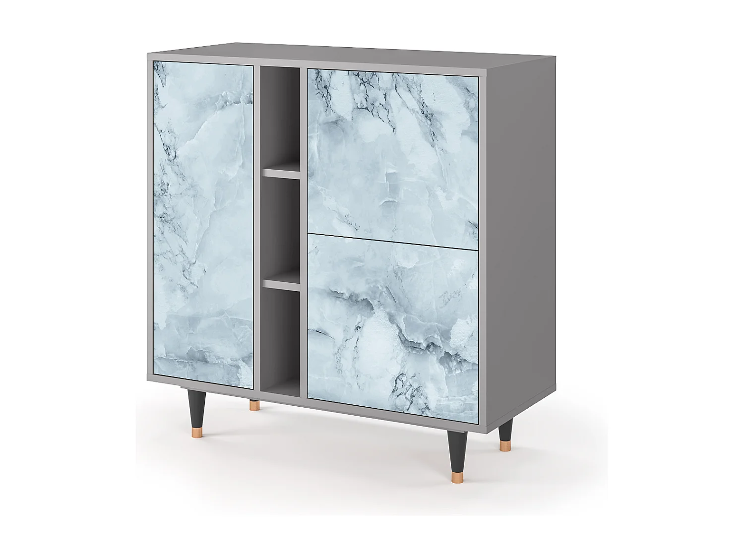 Sideboard - 94х96х41 cm - BS5 - Glacial Colour, Grau