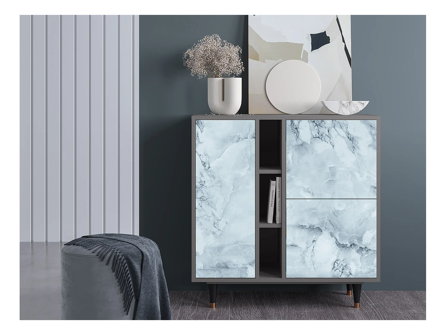 Buffet - 94х96х41 cm - BS5 - Glacial Colour, Gris
