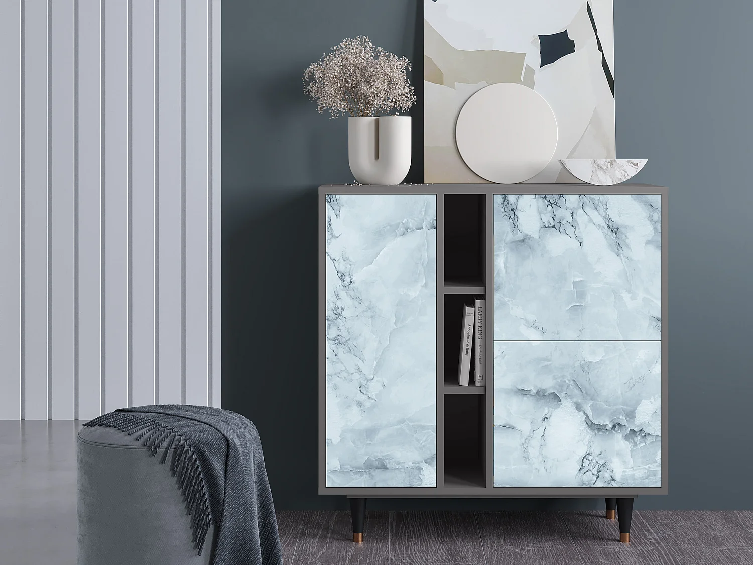 Buffet - 94х96х41 cm - BS5 - Glacial Colour, Gris