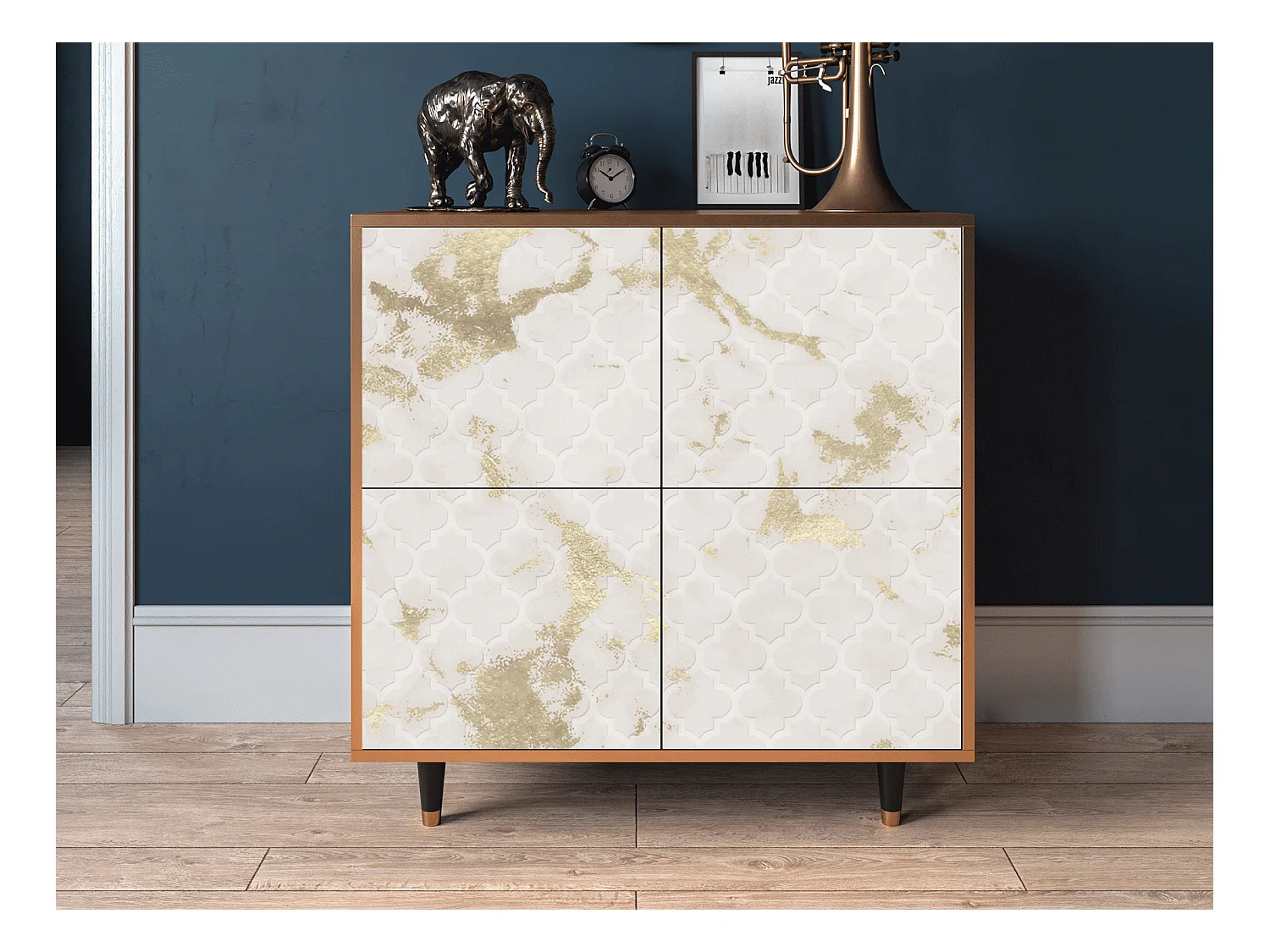 Buffet - 94x96x48 cm - BS3 - Sahara desert, Noyer