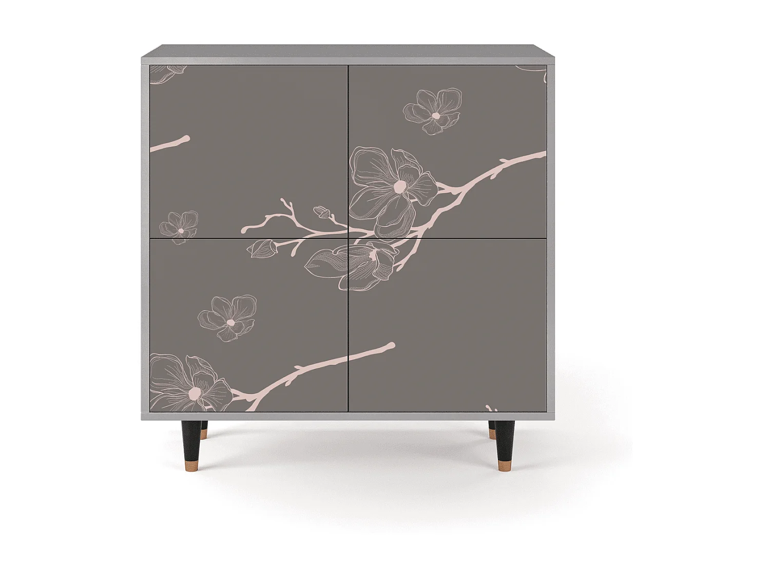 Buffet - 94x96x48 cm - BS3 - Cherry Blossom, Gris