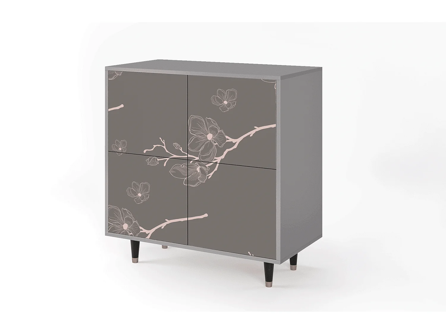 Buffet - 94x96x48 cm - BS3 - Cherry Blossom, Gris