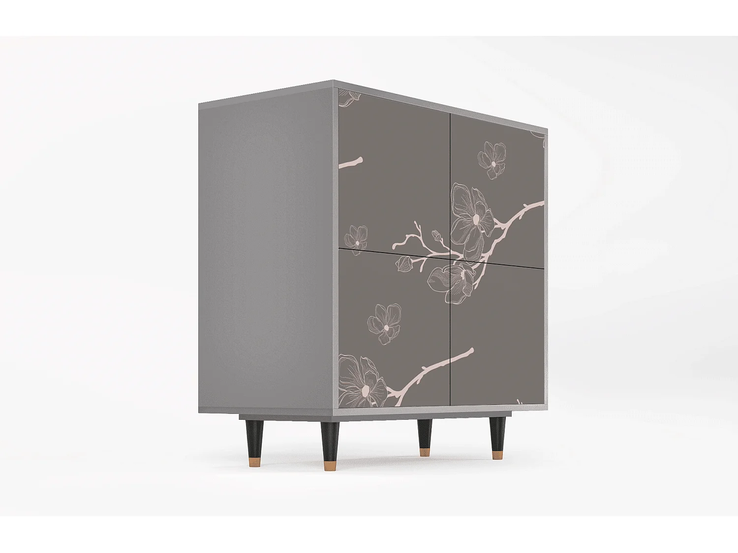 Buffet - 94x96x48 cm - BS3 - Cherry Blossom, Gris