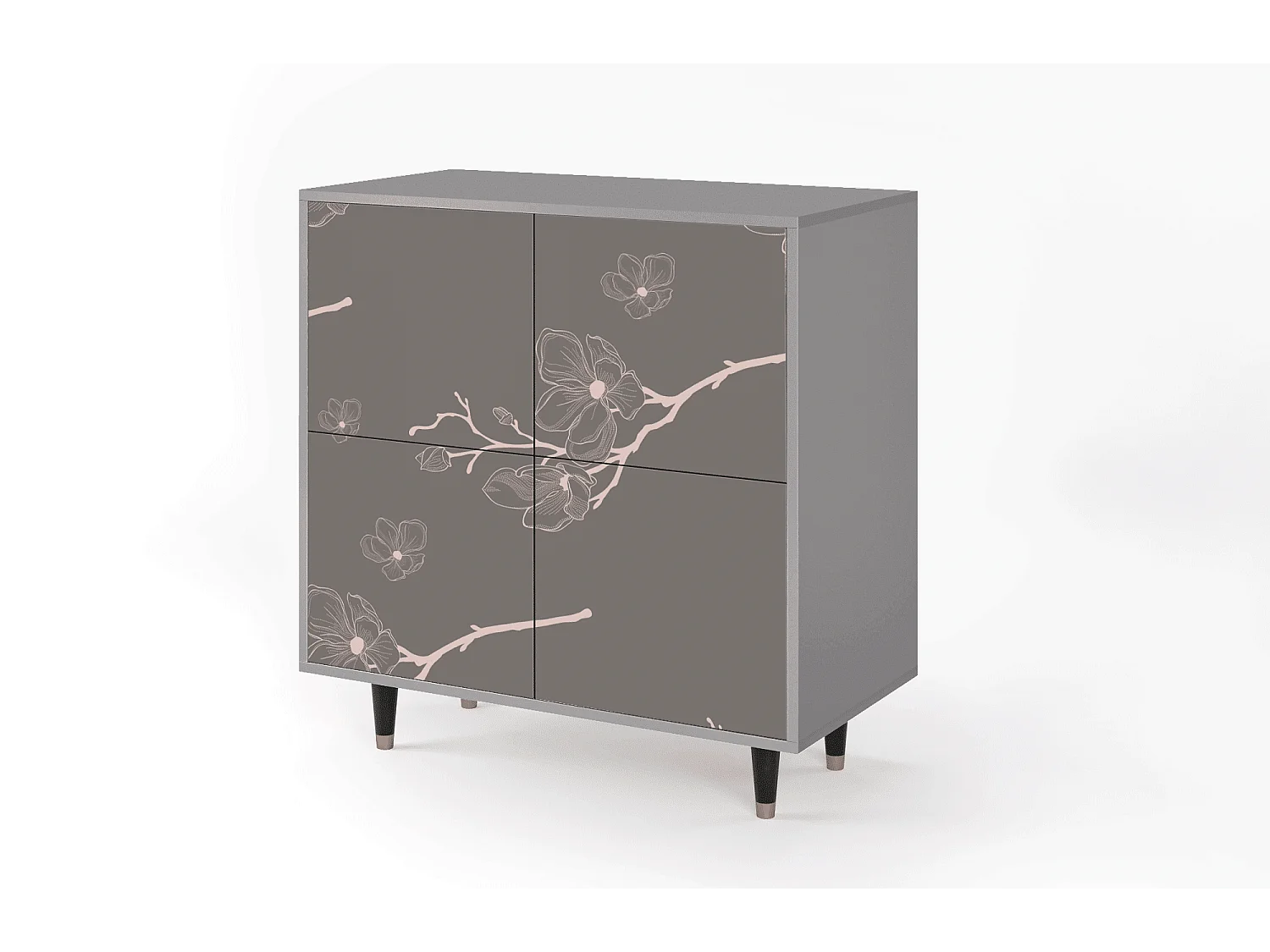 Buffet - 94x96x48 cm - BS3 - Cherry Blossom, Gris