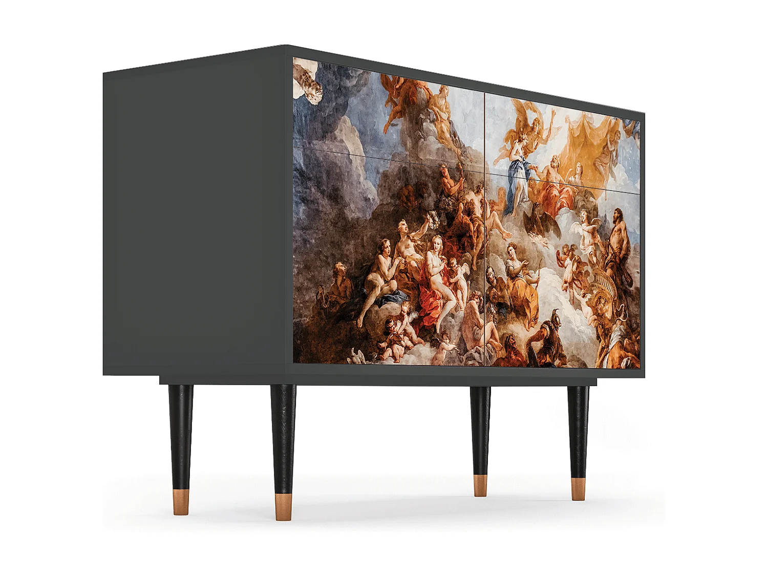 Buffet - 115x85x48 cm - BS4 - Versailles, Anthracite