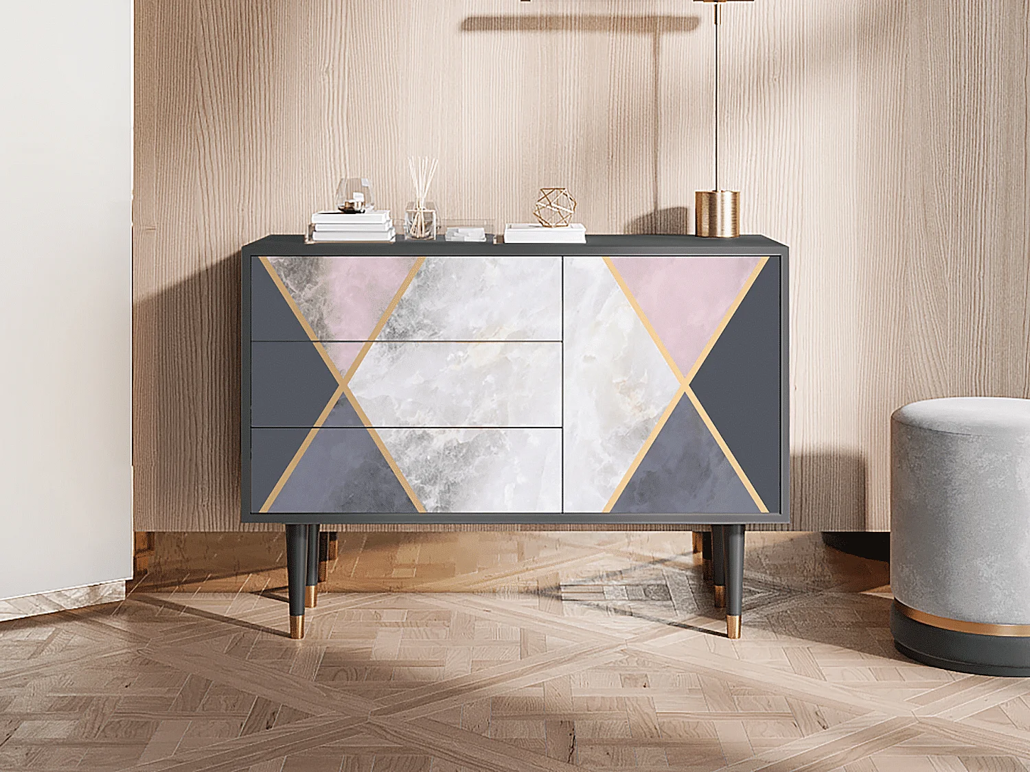 Aparador - 115х84х41 cm - S3 - Ideal Harmony, Antracite